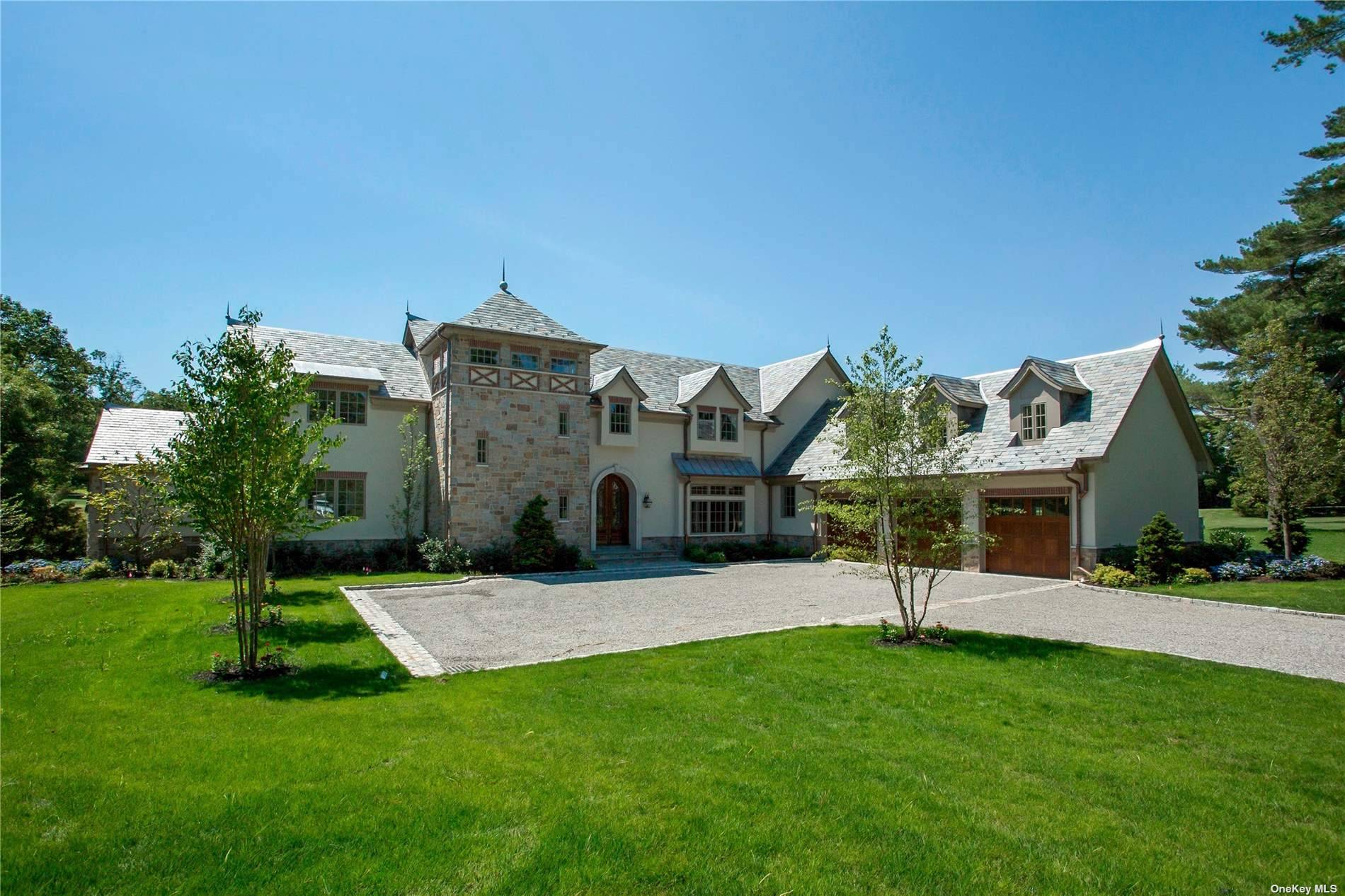 European style Manor home on 2 bucolic acres.