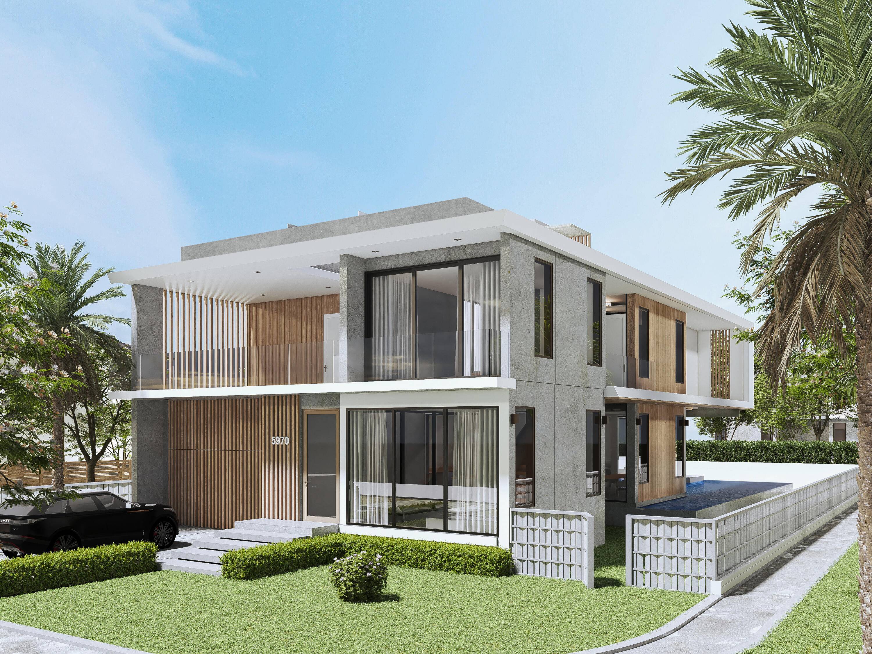 New construction situated on oversized corner lot on prestigious Pine Tree Dr.