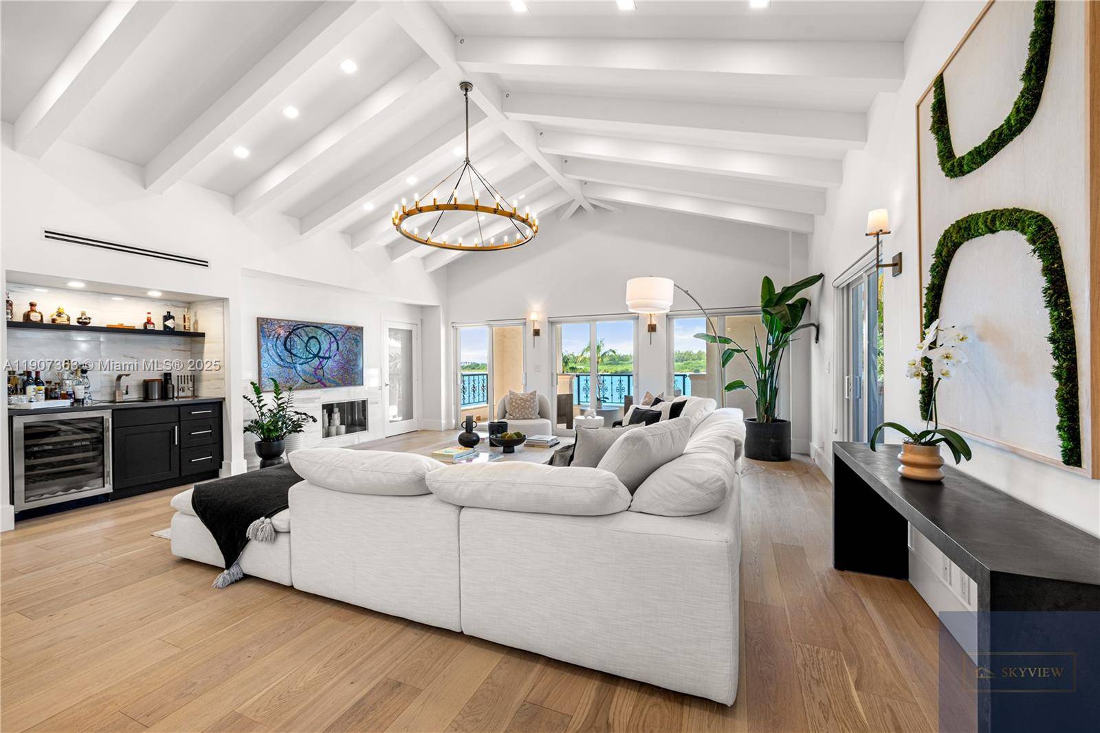 Experience luxury living in this beautifully renovated Bayside Village PH on Fisher Island.