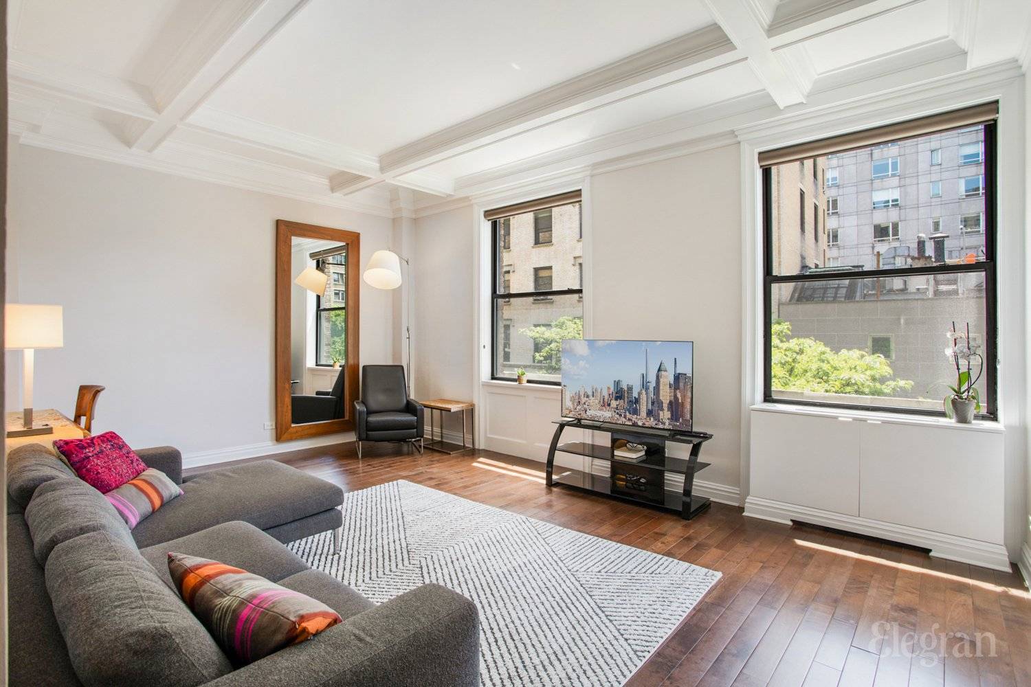 Step into luxury with this inviting 2 bedroom, 1 bath unit boasting sun drenched living spaces flooded with natural light from south facing windows.