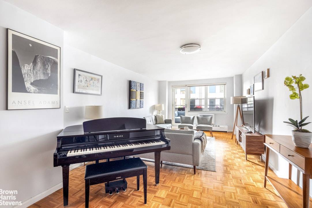 Oversized, Updated 1 Bedroom with Private Balcony Prime Upper East Side Co op Welcome to the largest one bedroom layout in this well maintained Upper East Side co op a ...