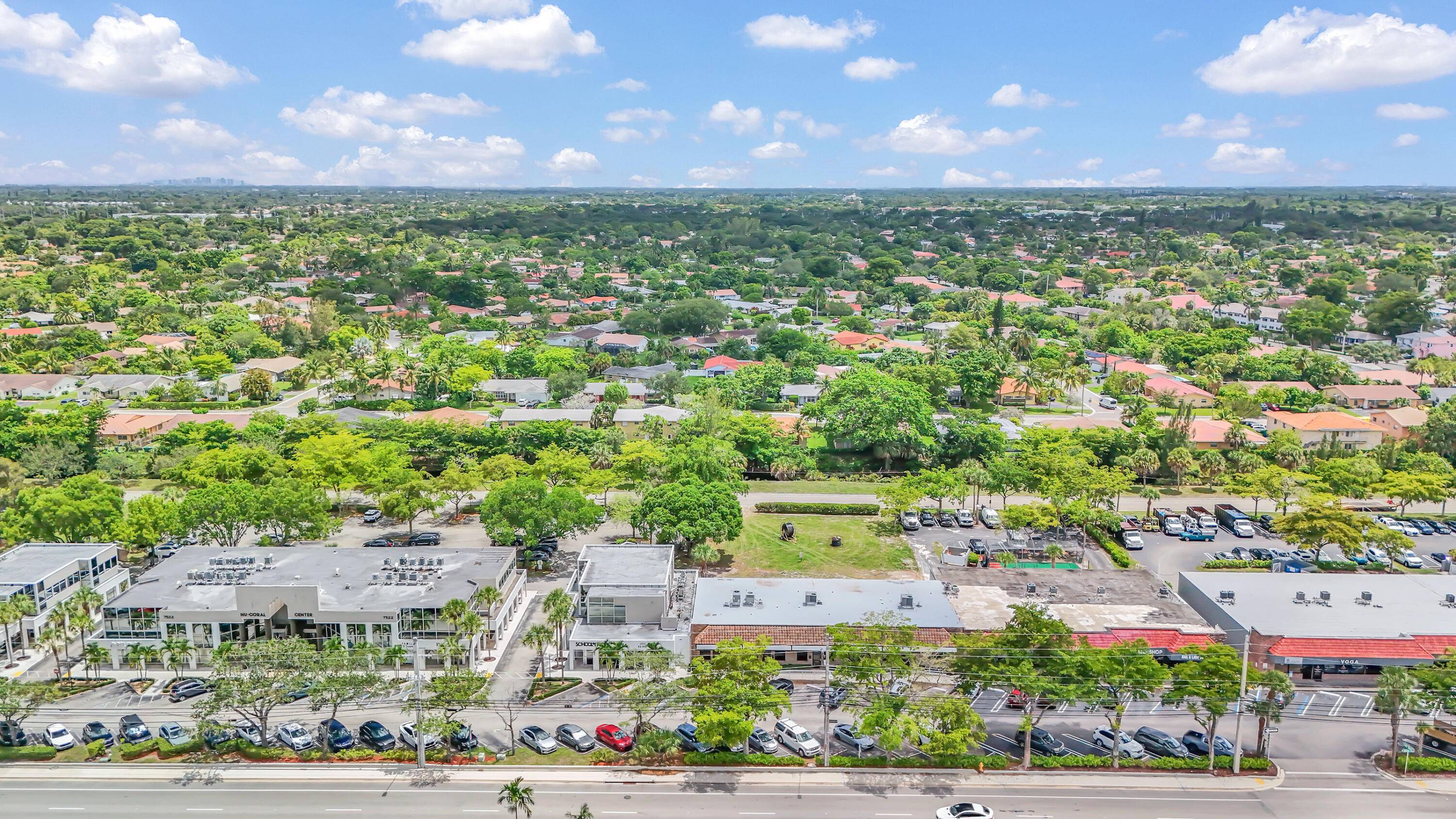 Prime 1, 100 SF end cap unit available in a 5, 886 SF retail strip center at 7600 Wiles Road in Coral Springs.