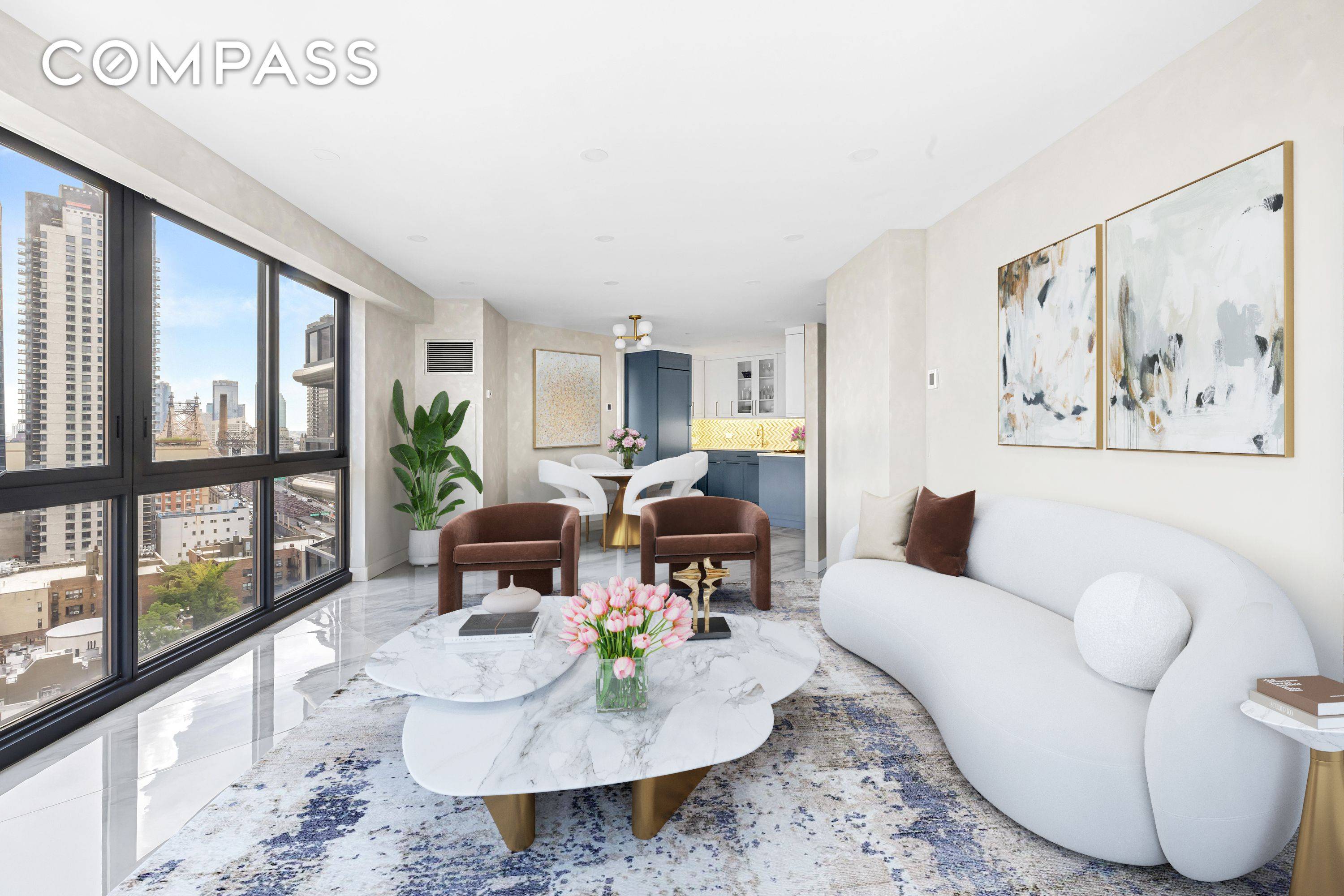First Open House Sunday 9 14 2025 12 00 1 00pm Location, light, and lavish gut designer renovation bring you this high floor corner residence.