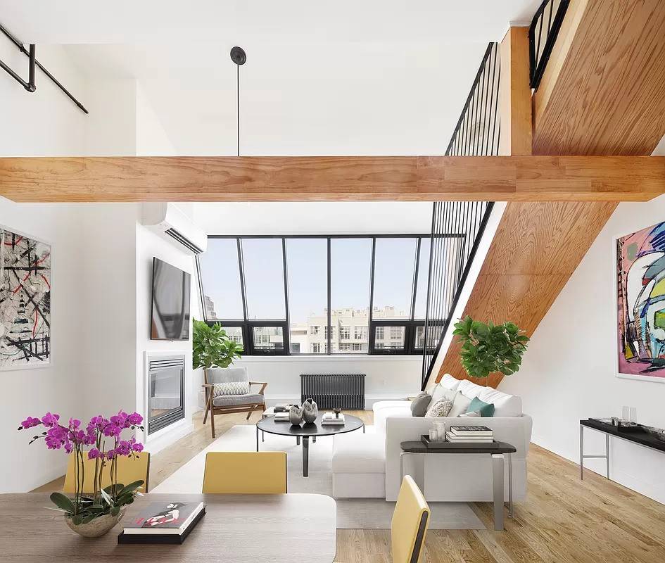 LOFT 517 is a massive 3 Bed, 2 Bath duplex penthouse with a massive private patio, gas fireplace, 18' vaulted ceilings and a sky terrace with direct access to the ...