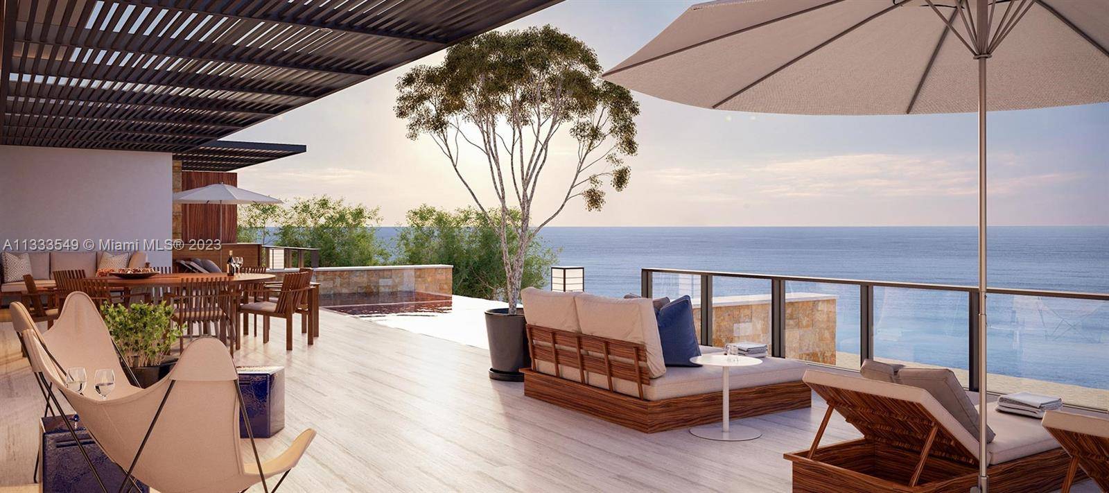 In a superb panoramic setting, North Enclave, A Ritz Carlton Reserve Residence, emerges from an elevated bluff, overlooking the Sea of Cortés, West Enclave Zadún in Baja California Sur Mexico.