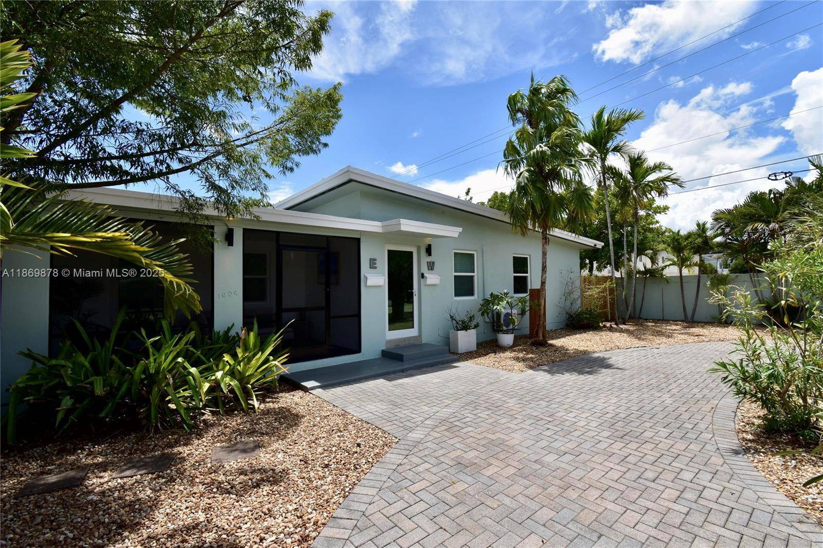 Beautiful Wilton Manors duplex in a quiet, private setting with excellent rental appeal.