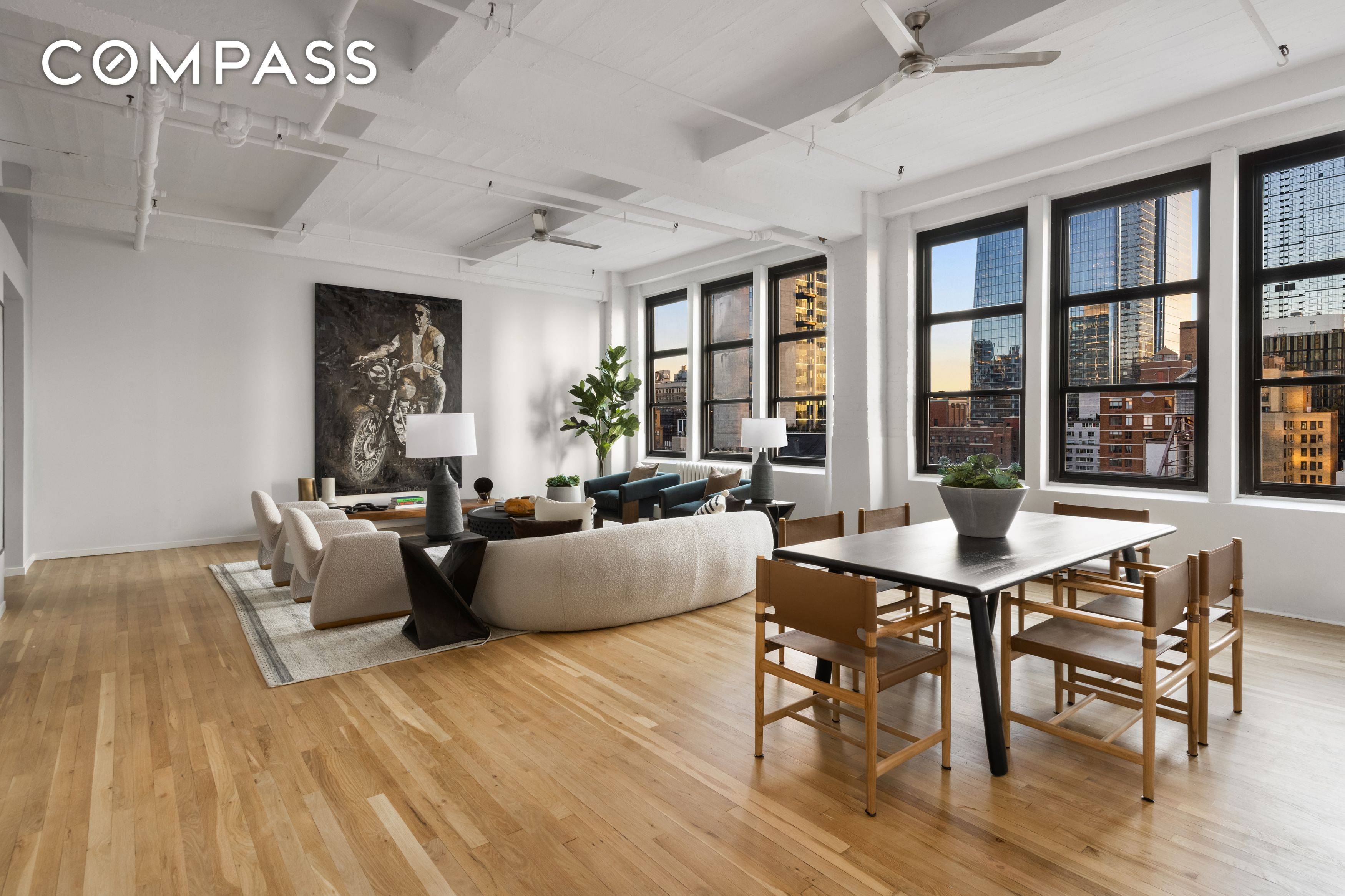 Stunning Hudson Yards Loft at The Glass House Condominium.