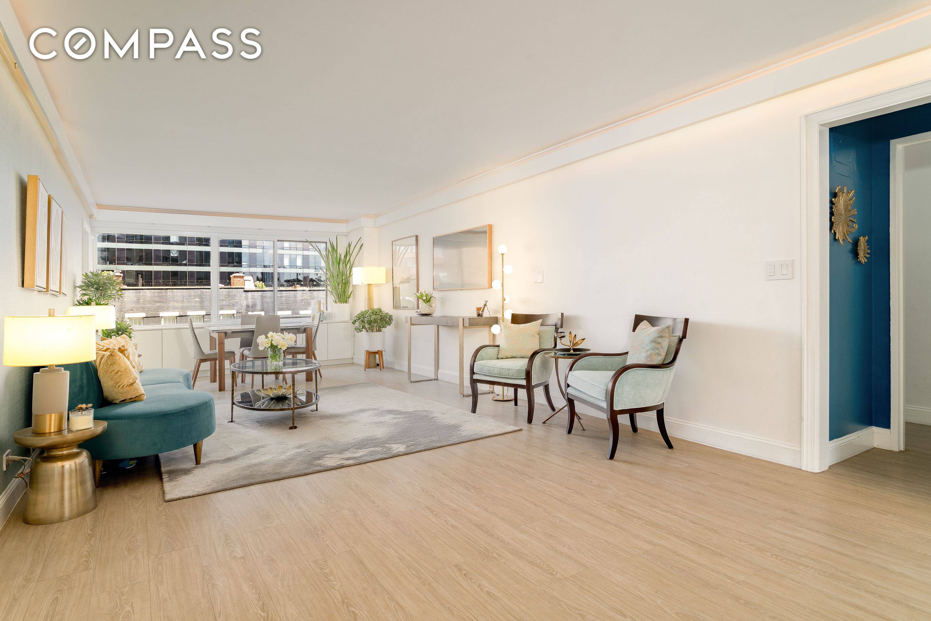 Welcome to Residence 7C, an oversized, fully renovated Junior 4 unit with an already converted second bedroom, 1.