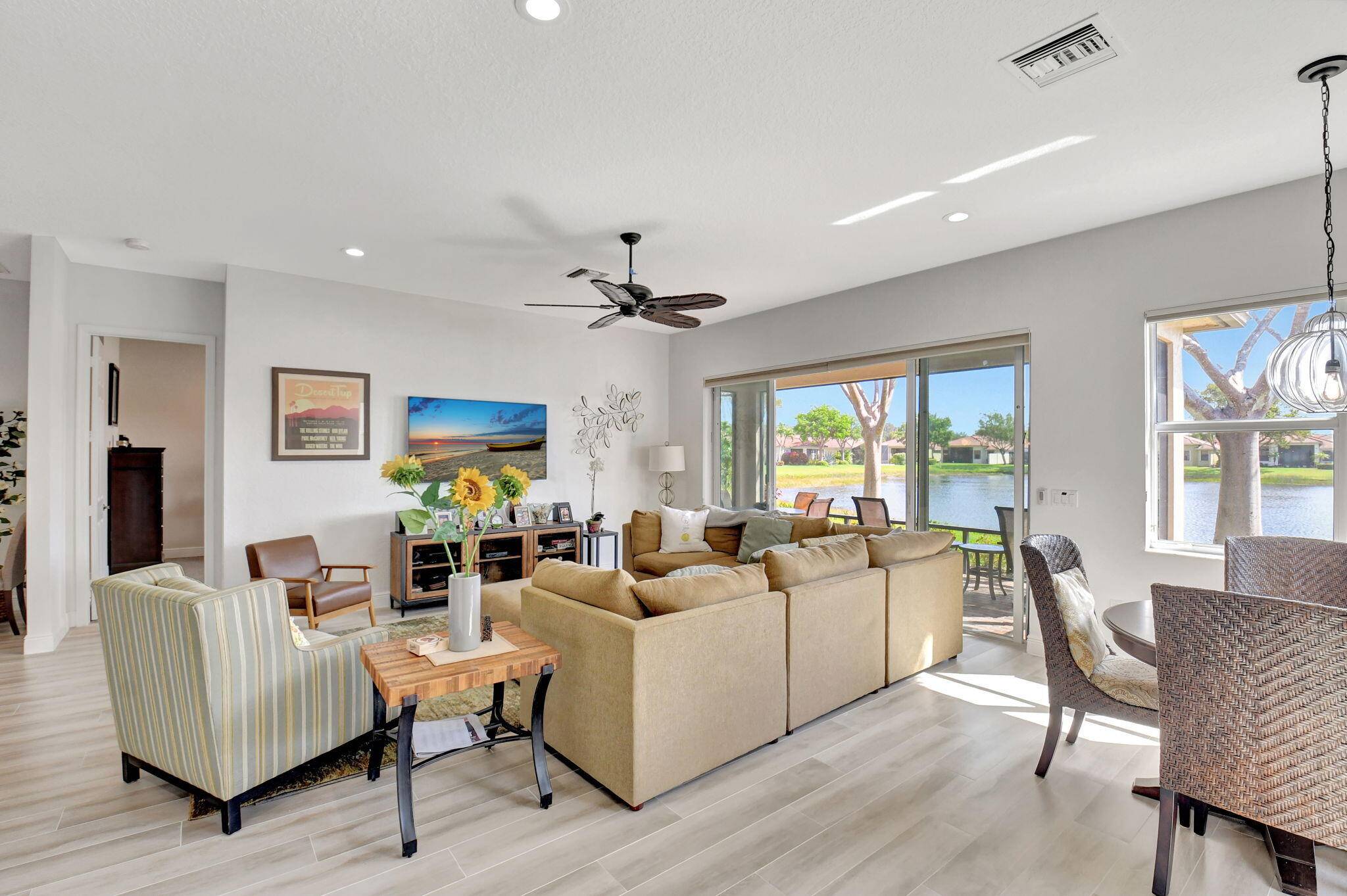 Bright and spacious Captiva model with a beautiful lake view is waiting for its next owner.