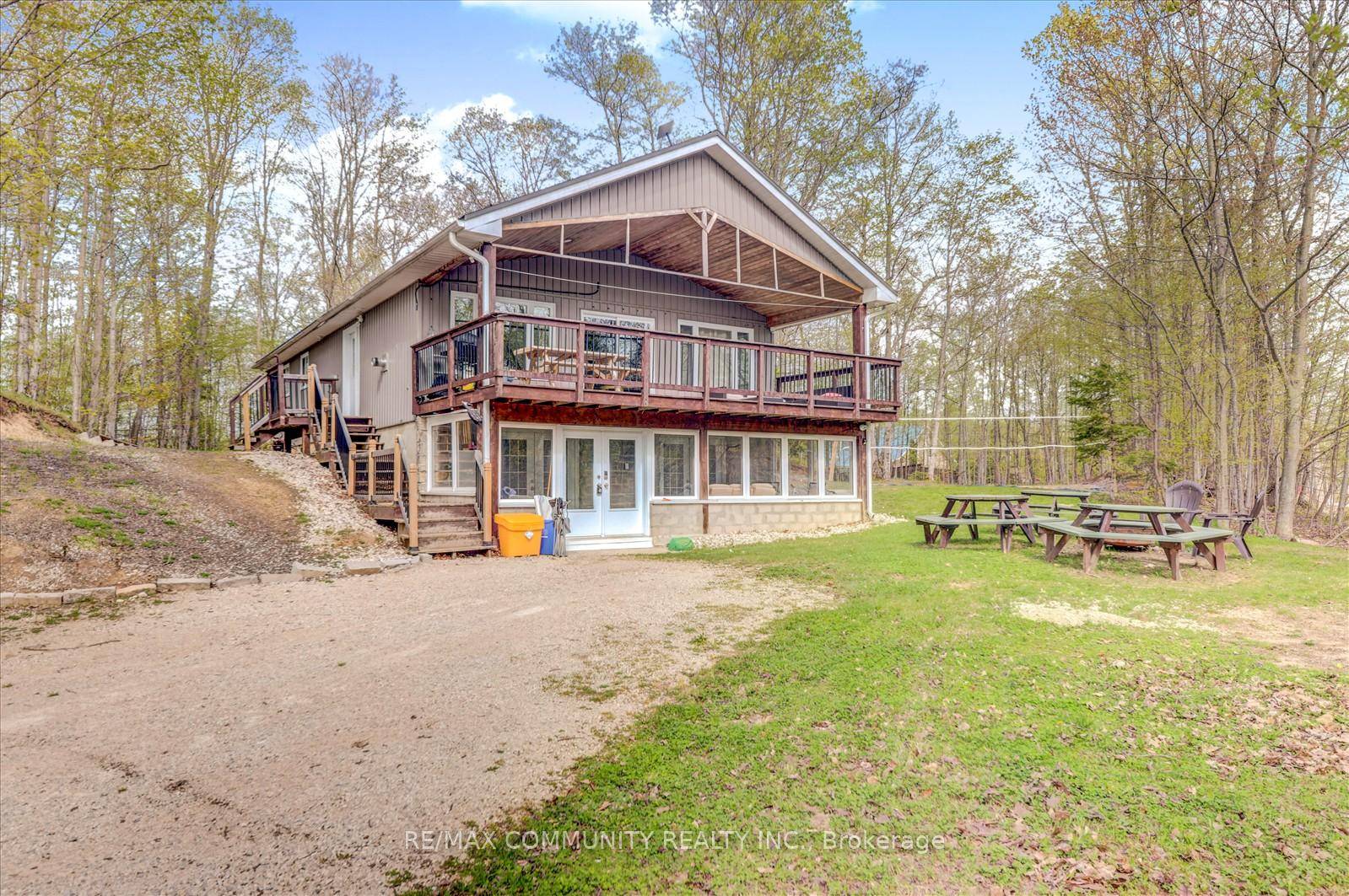 Located just minutes from the iconic Sauble Beach, this chalet style bungalow with walkout lower level presents a rare opportunity to own a turn key property with strong income potential.