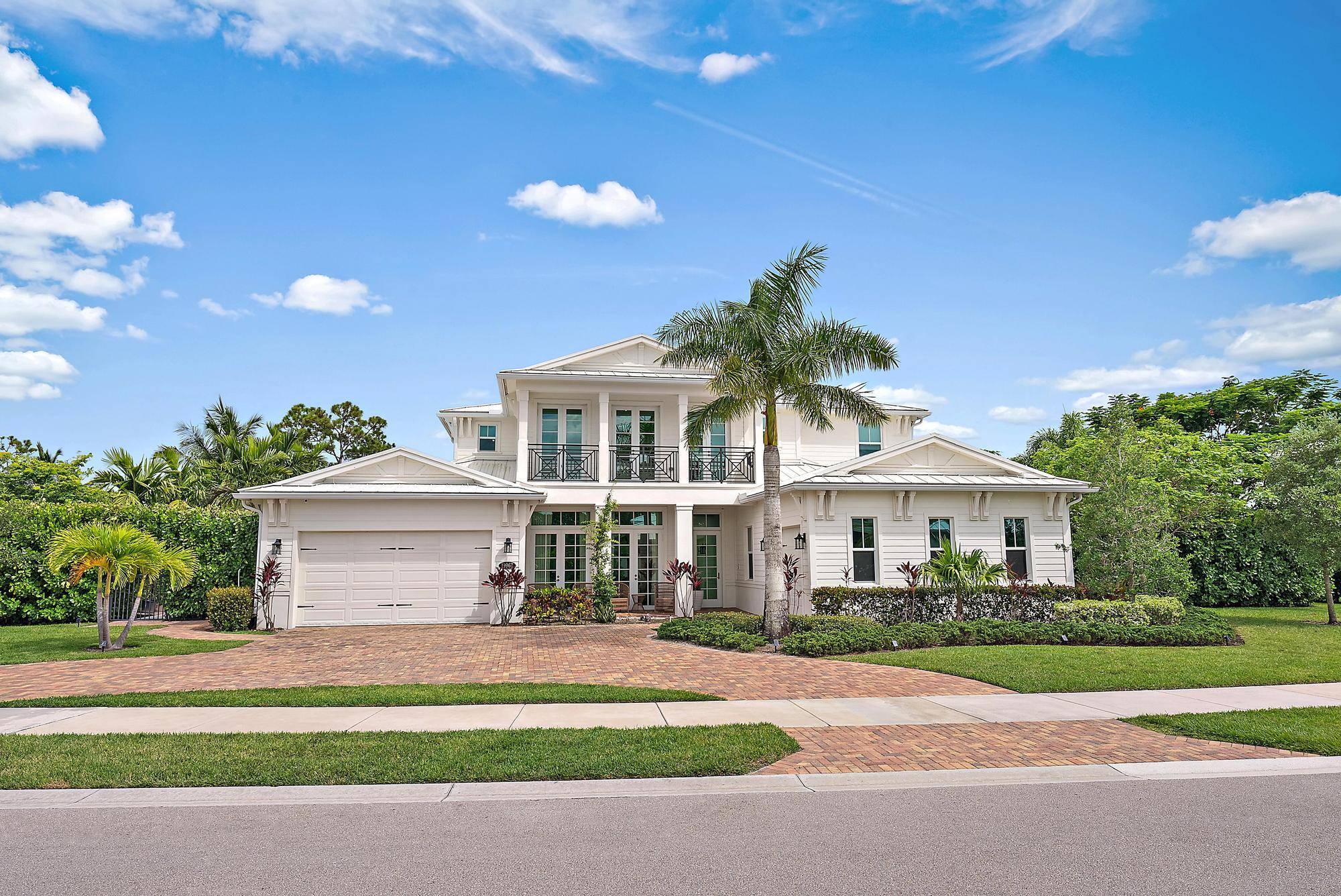 ABSOLUTELY HIDDEN GEM ! Nestled on a 1 2 ACRE private PRESERVE lot in the highly sought after gated community of Prado in Jupiter, this beautiful coastal designed 2020 CBS ...