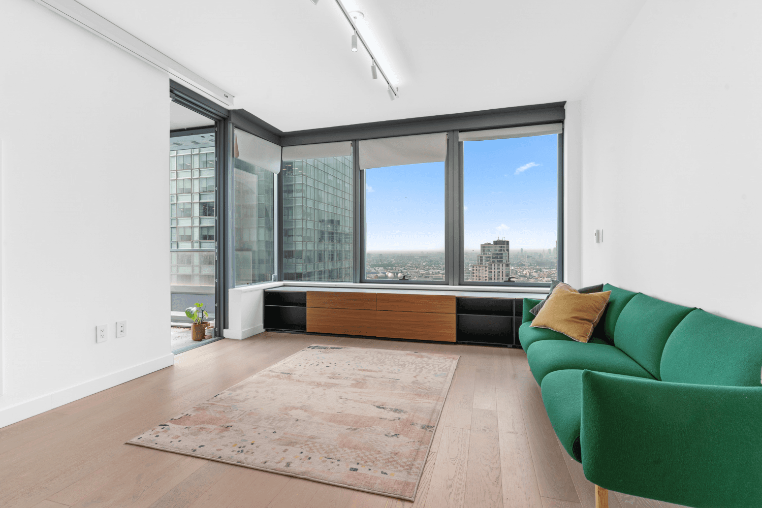 Welcome to Apartment 3909, a beautifully furnished high floor home with sweeping south and east exposures that capture stunning views of the Manhattan skyline and flood the space with natural ...