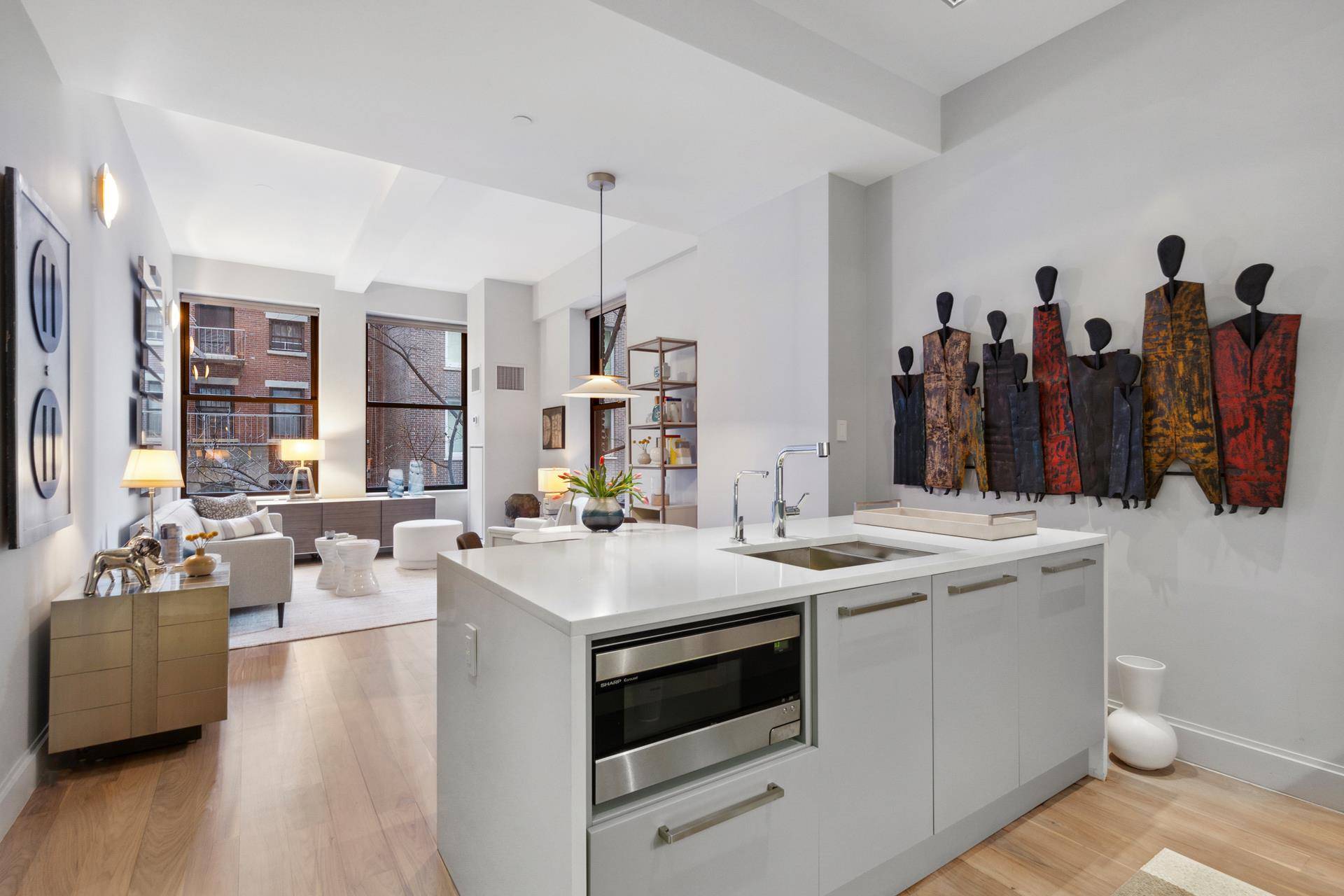 Massive One Bedroom with a Home Office Den at The Clement Clarke offered UNFURNISHED OR FURNISHED for 9500Apartment 3F is a stunning oversized one bedroom with two full marble bathrooms ...