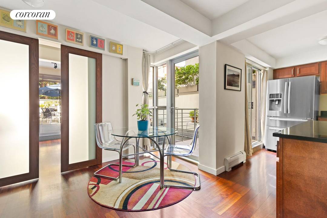 Welcome to 335 Warren Street, 102, a one of a kind duplex condo on the vibrant Boerum Hill Cobble Hill border.