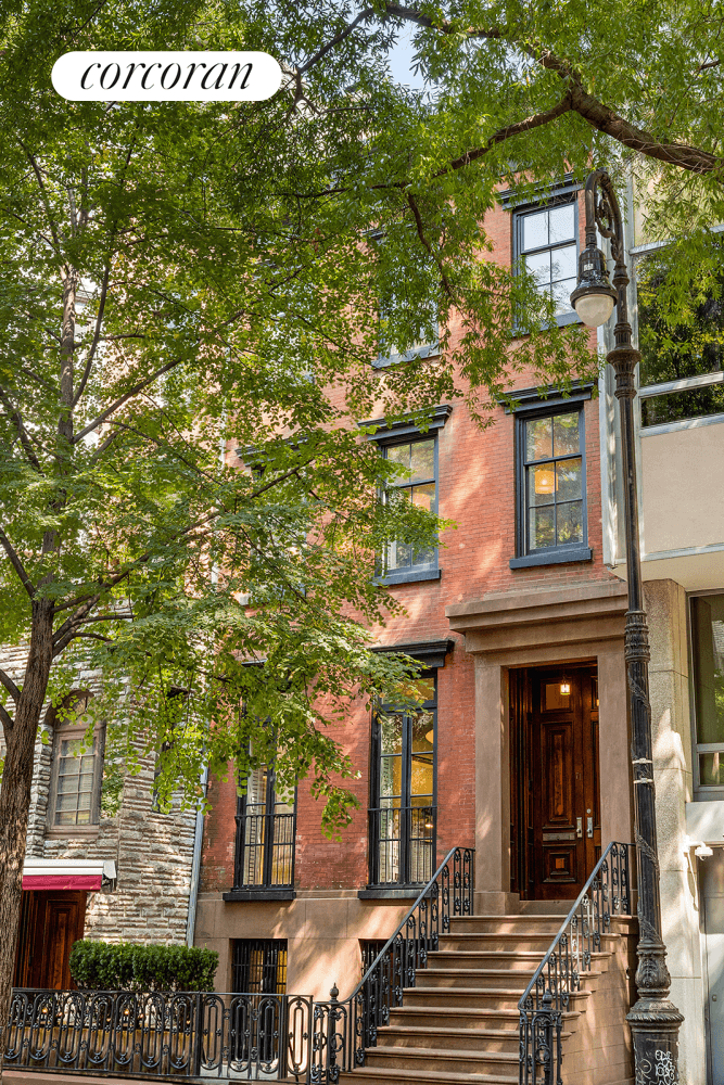 Located on a picturesque Greenwich Village Gold Coast block, 71 W 11th Street, a home with grand proportions and plenty of character, is now on the market.