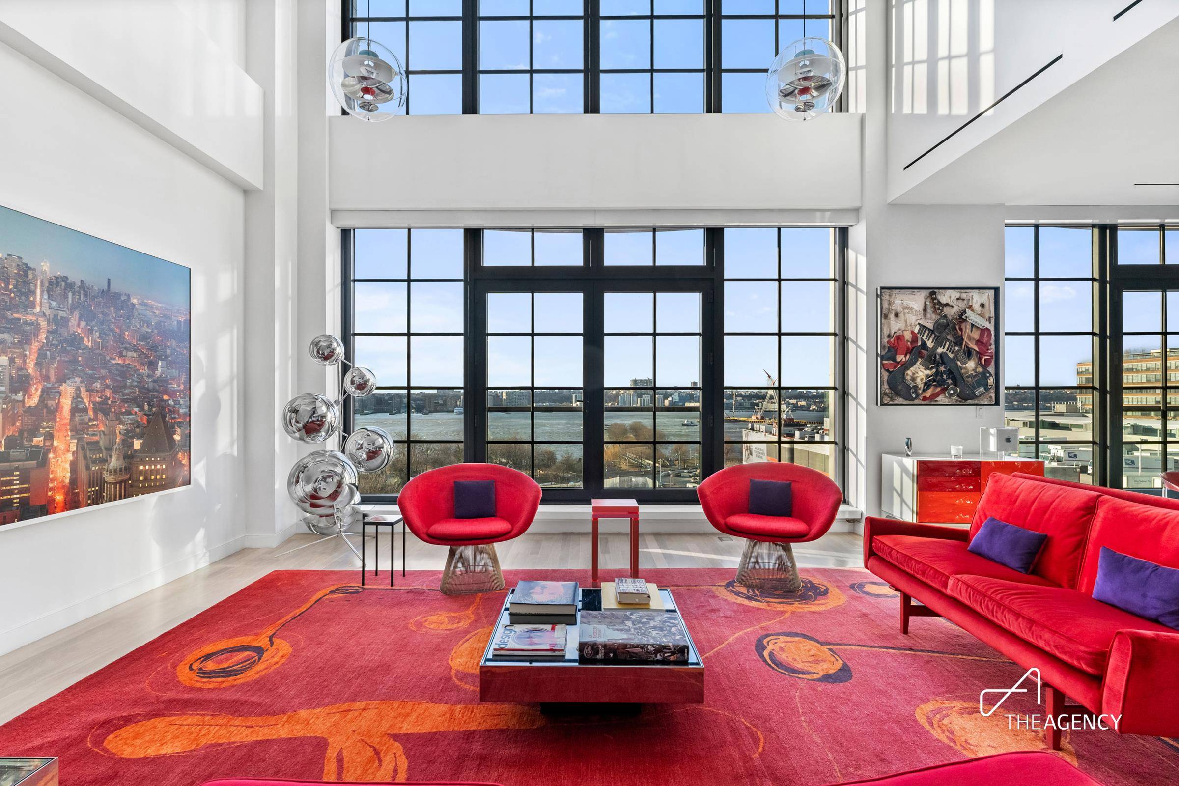The Sky Garage Loft is a stunning duplex residence at 200 Eleventh Avenue, Unit 7S, located in West Chelseas Arts District.