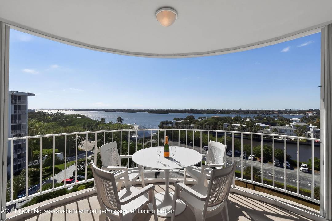 Gorgeous Intracoastal and ocean views from the eighth floor of this beautiful two bedroom, two bath residence.