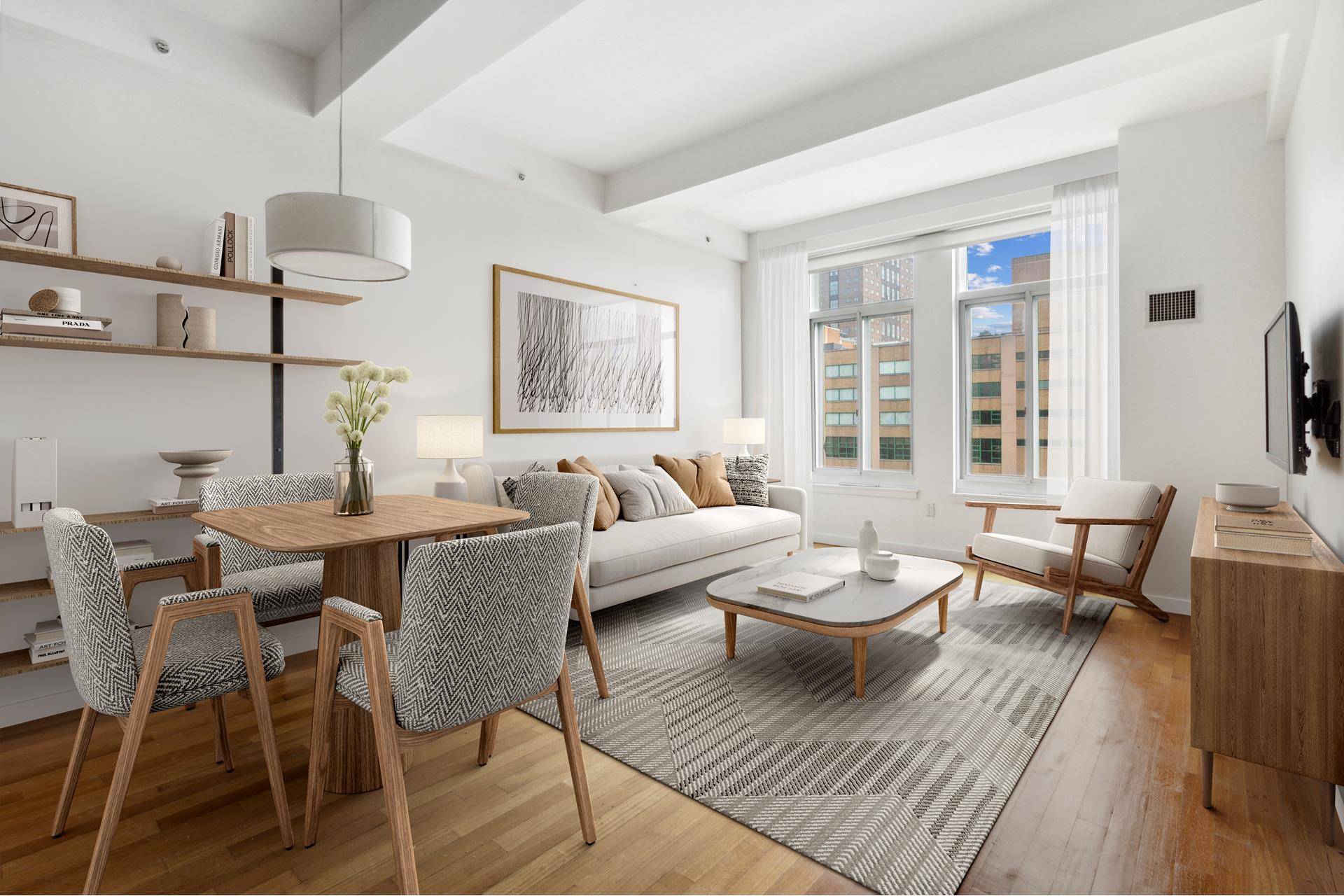 Discover urban luxury at its finest in this 1bed, 1bath apartment nestled in the heart of Dumbo.