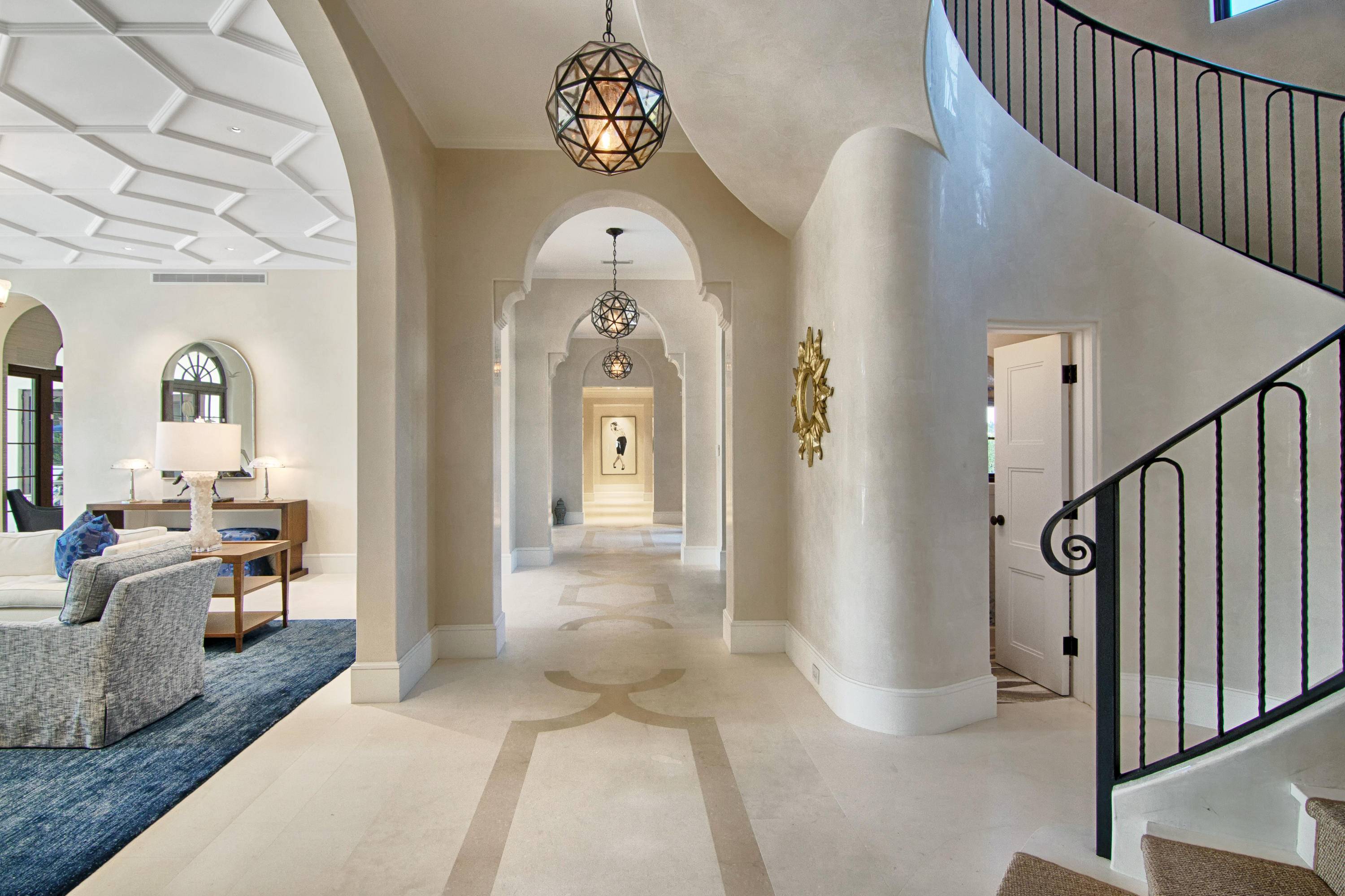 Palm Beach style luxury equestrian compound designed by architect Roger Janssen, just steps from the horse show.