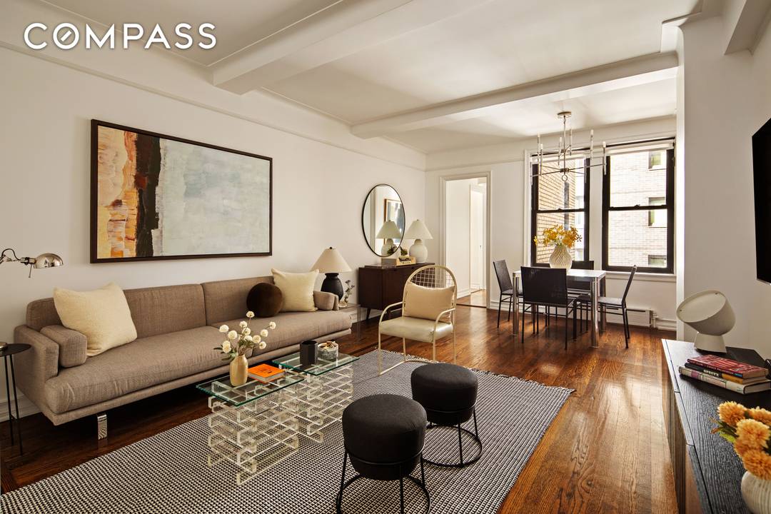 A beautifully gut renovated one bedroom home that blends prewar charm with modern design.
