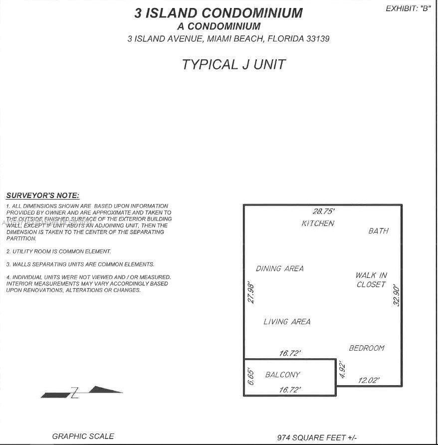 Unique Opportunity ! A blank canvas for anyone wanting to reimagine a beautiful spacious one bedroom penthouse unit at 3 Island Avenue.