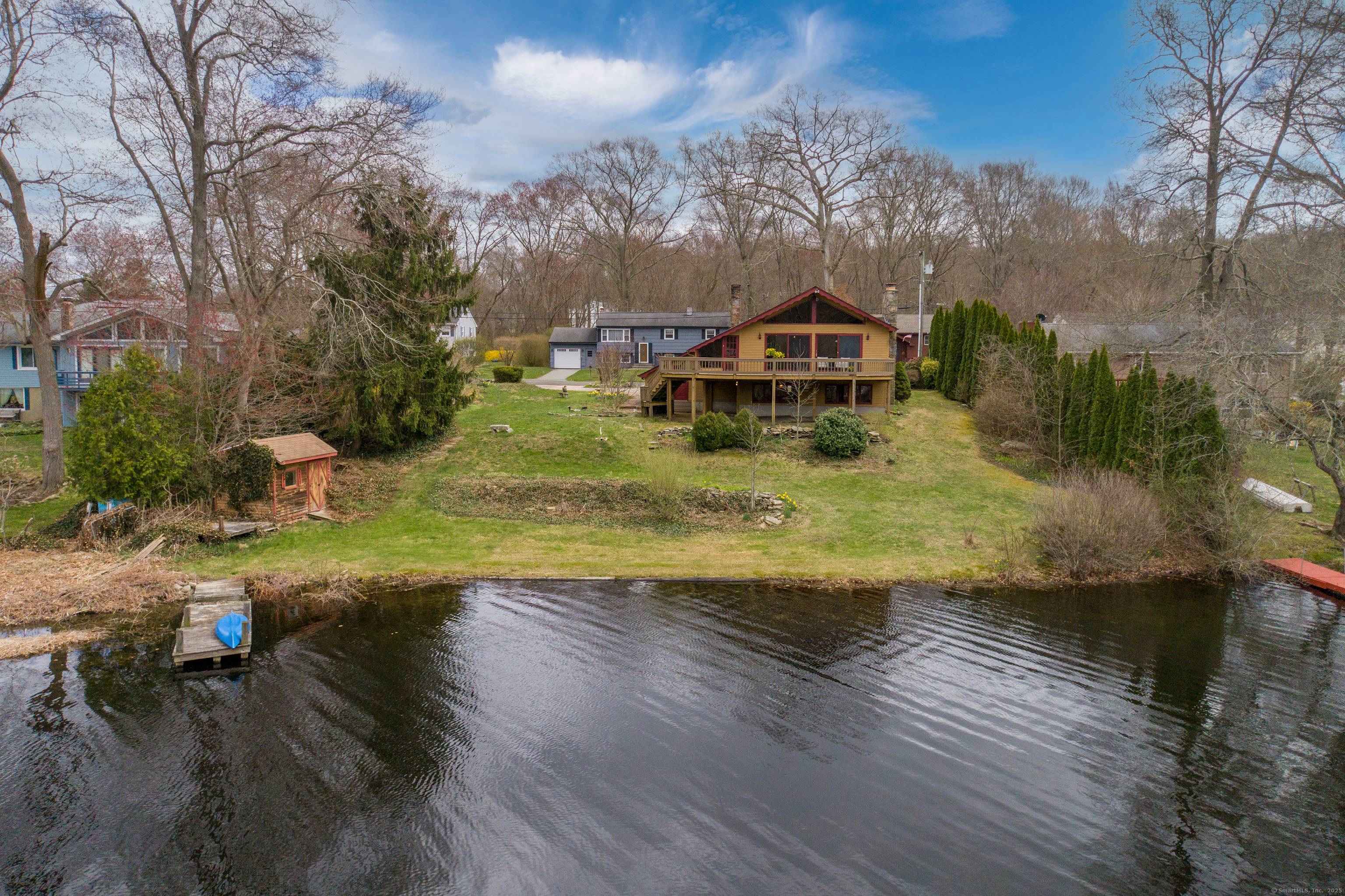 The seller has just completed a new roof, new septic tank and fully approved septic system, along with some deck and landscaping improvements.