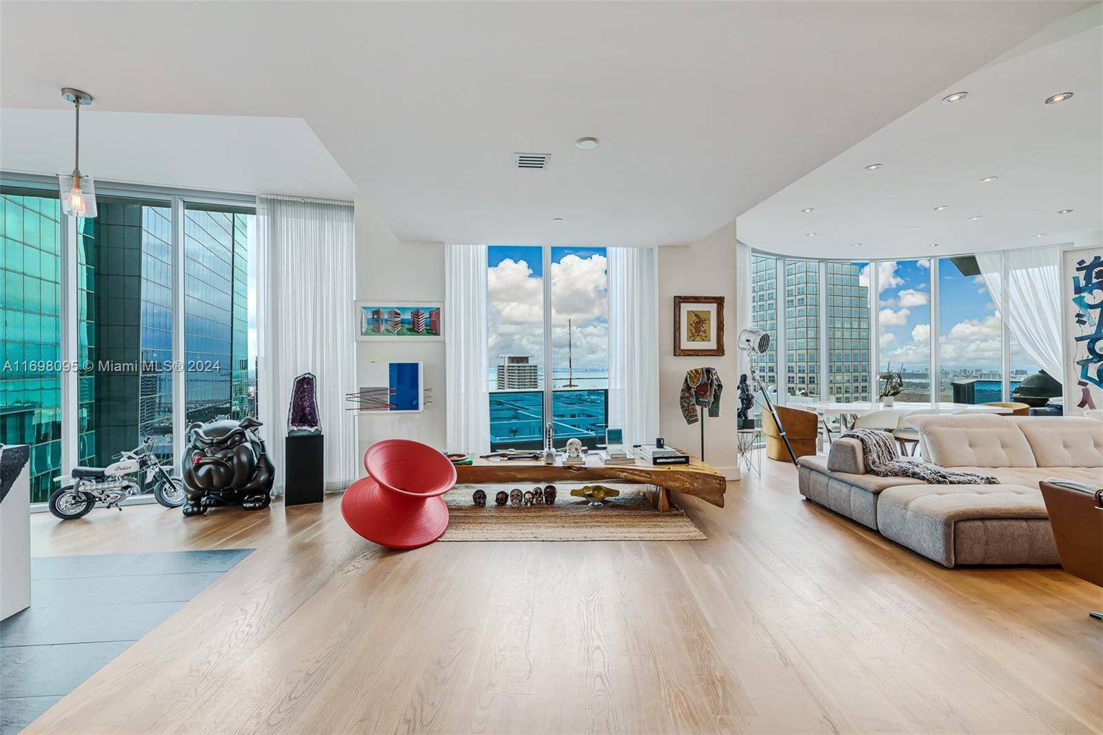 Experience luxury living at EPIC Miami, in this stunning 3 bedroom maids, 4.