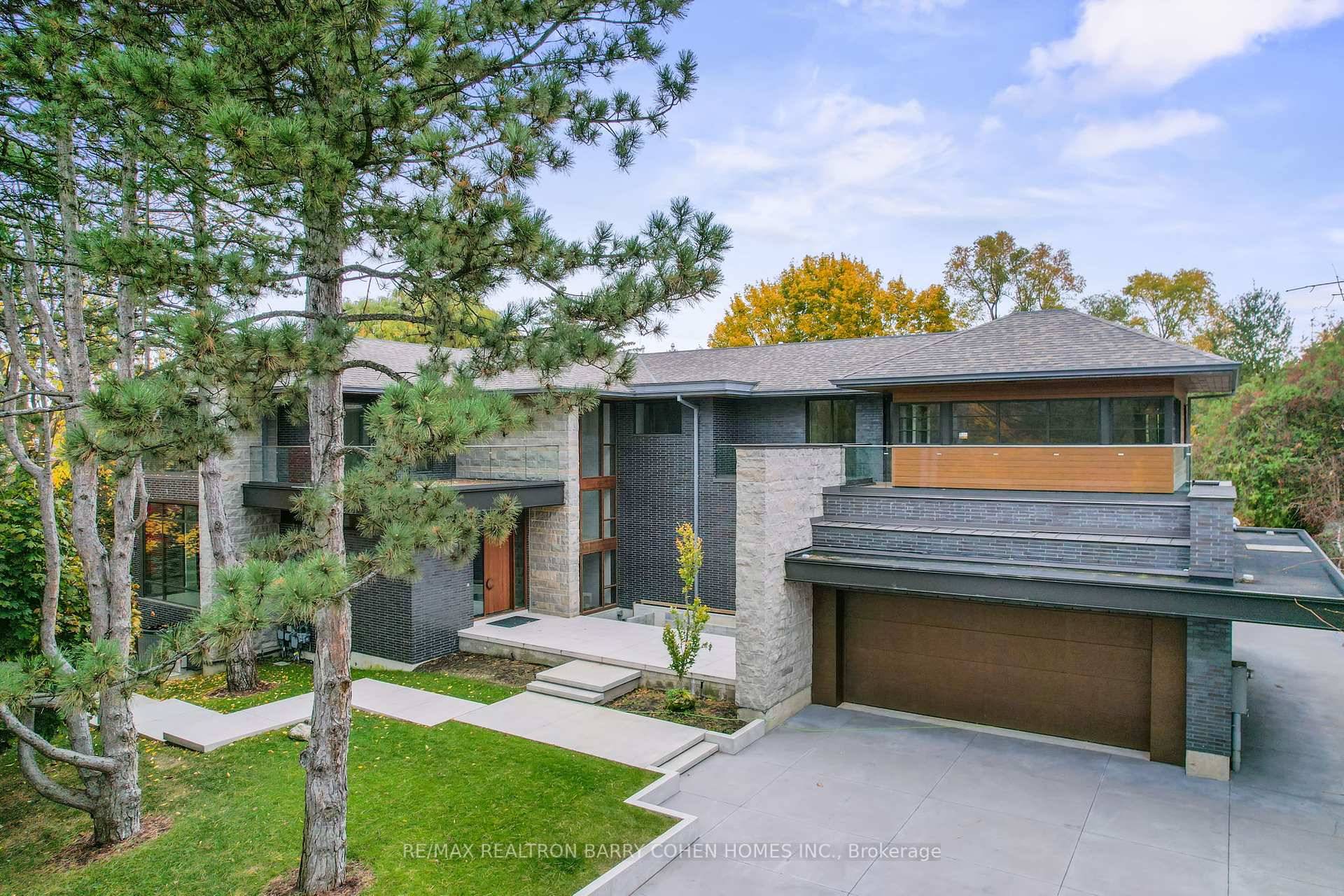Architecturally Significant New Build On Outstanding Pie Shaped Tennis Court And Pool Lot.