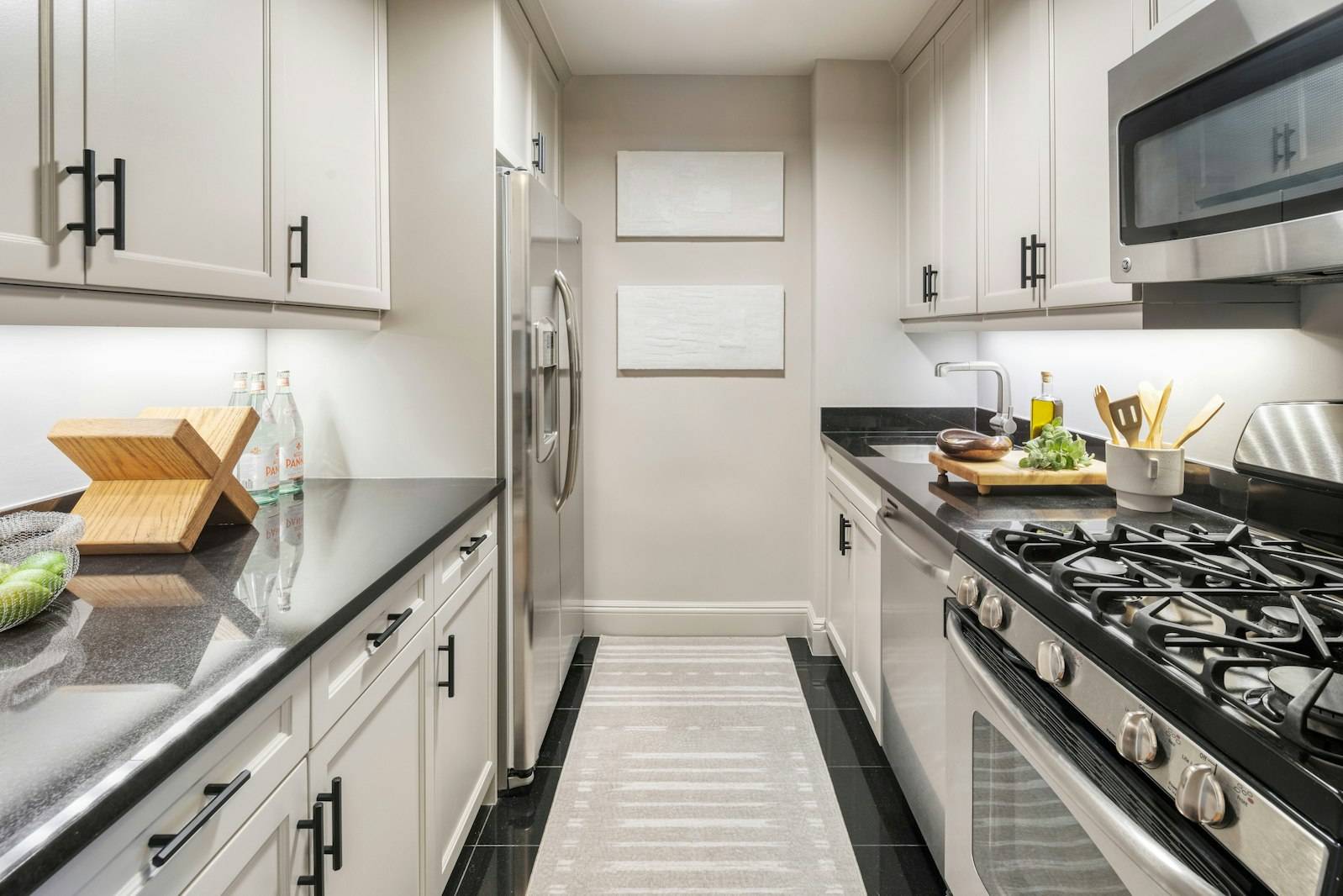 Residence 1901 is a high floor studio with east facing views and multiple walk in closets.