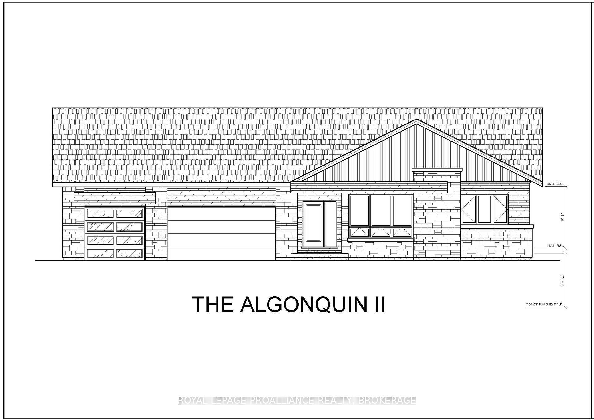 The 'Algonquin II' model, all brick bungalow with I.