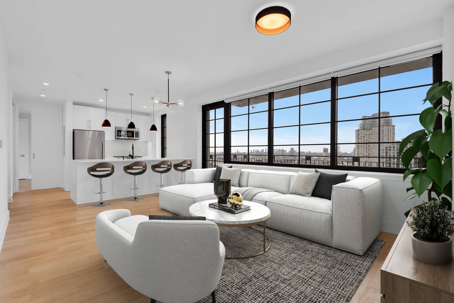 Incredible RARE TAX ABATED 2 Bedrooms 2 Baths with XL balcony with views of the city !