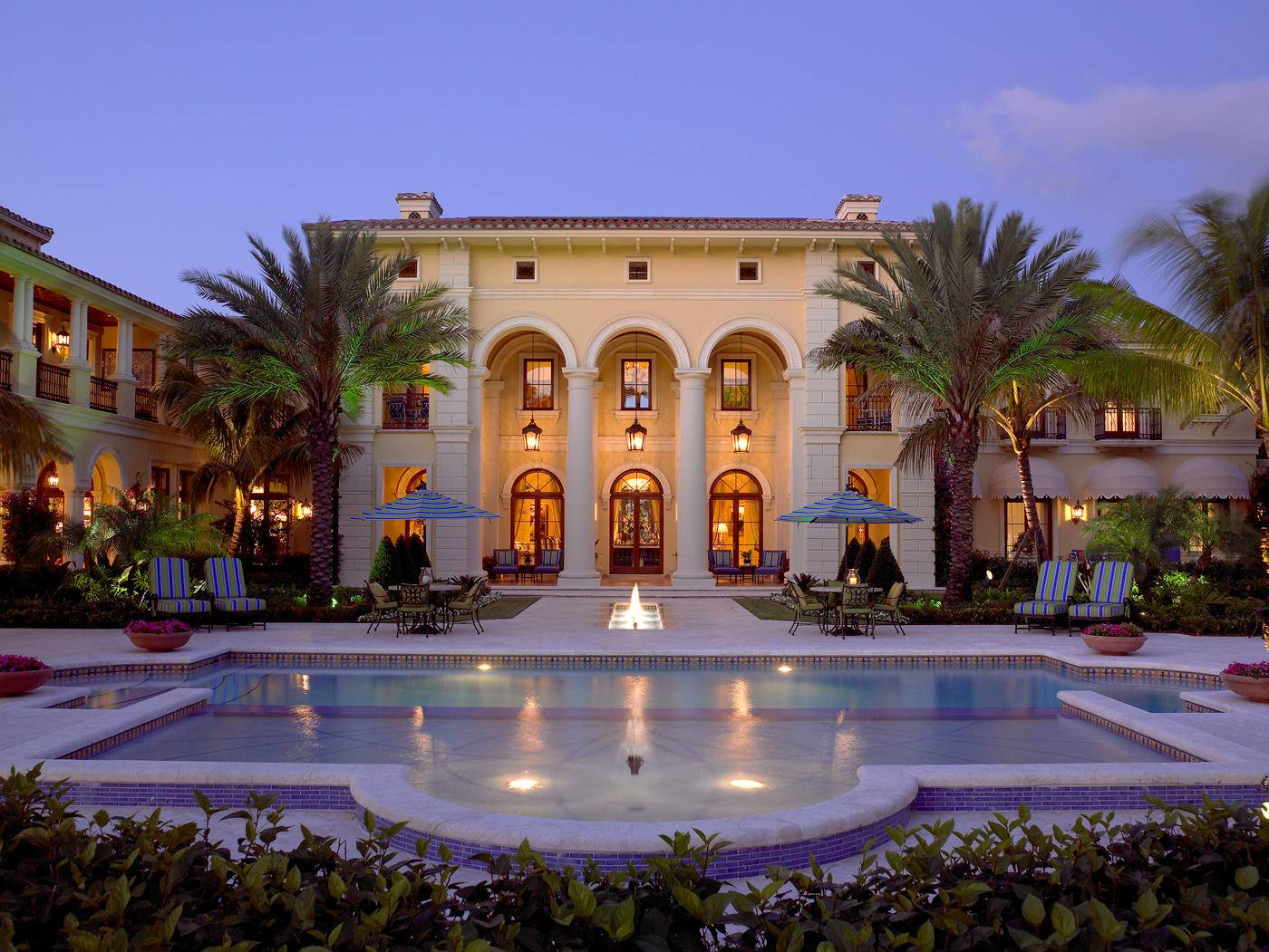 Exceptional 6BR 8. 3BA Mediterranean home located in the serene Bear's Club community, beautifully restored in 2010.