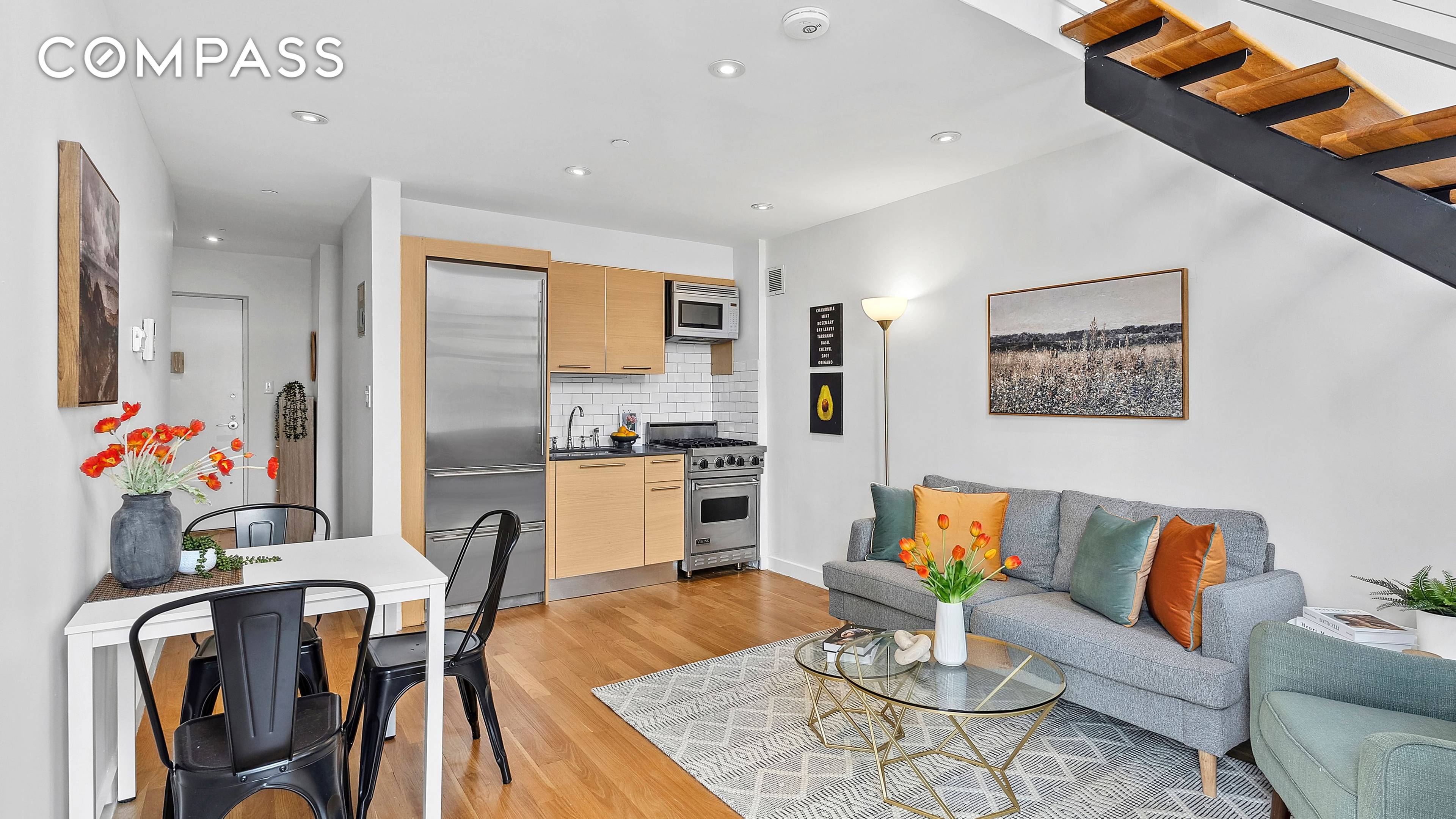 Nestled on tree lined 81st Street, introducing a sun drenched one bedroom penthouse duplex loft with two private terraces.