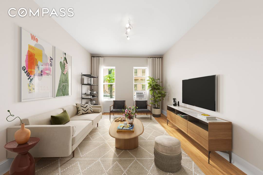 New Smartphone Device Entry System Free Laundry High Ceilings Quiet and Picture Perfect Townhouse Block Step into this bright pre war one bedroom apartment and be welcomed by a thoughtfully ...