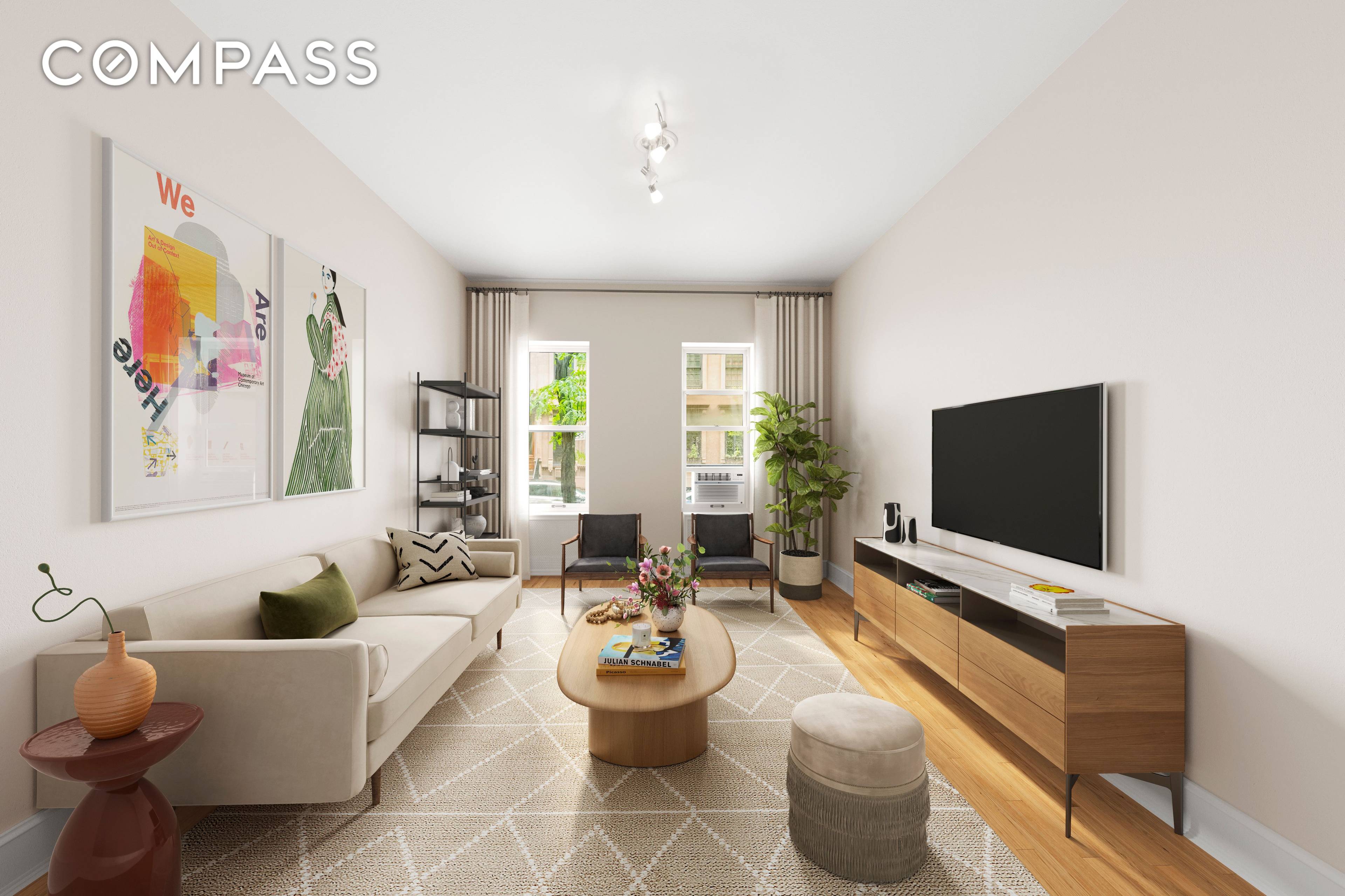 New Smartphone Device Entry System Free Laundry High Ceilings Quiet and Picture Perfect Townhouse Block Step into this bright pre war one bedroom apartment and be welcomed by a thoughtfully ...