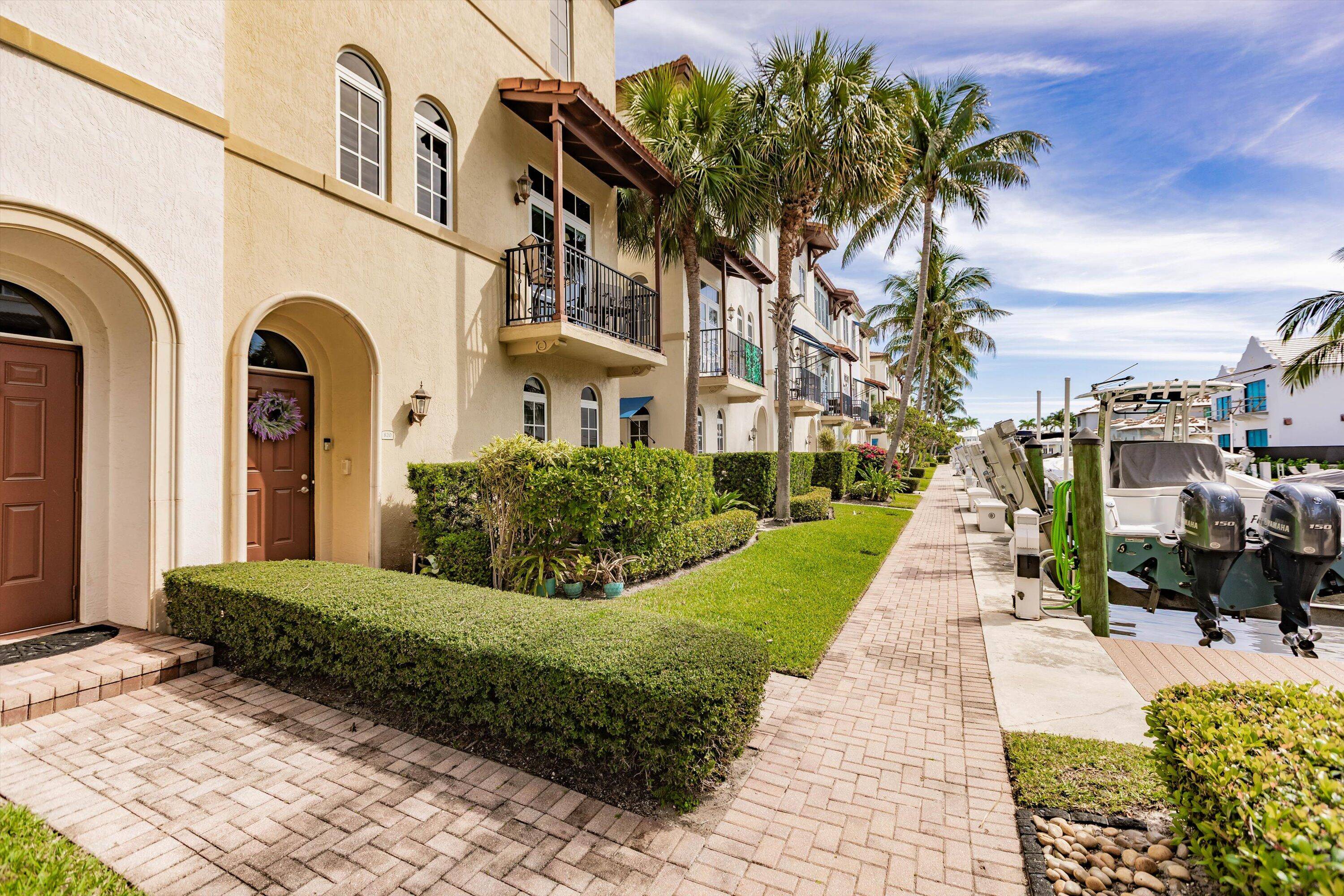 Boater's paradise ! Private serene townhome community on the intracoastal just minutes from Atlantic Avenue.