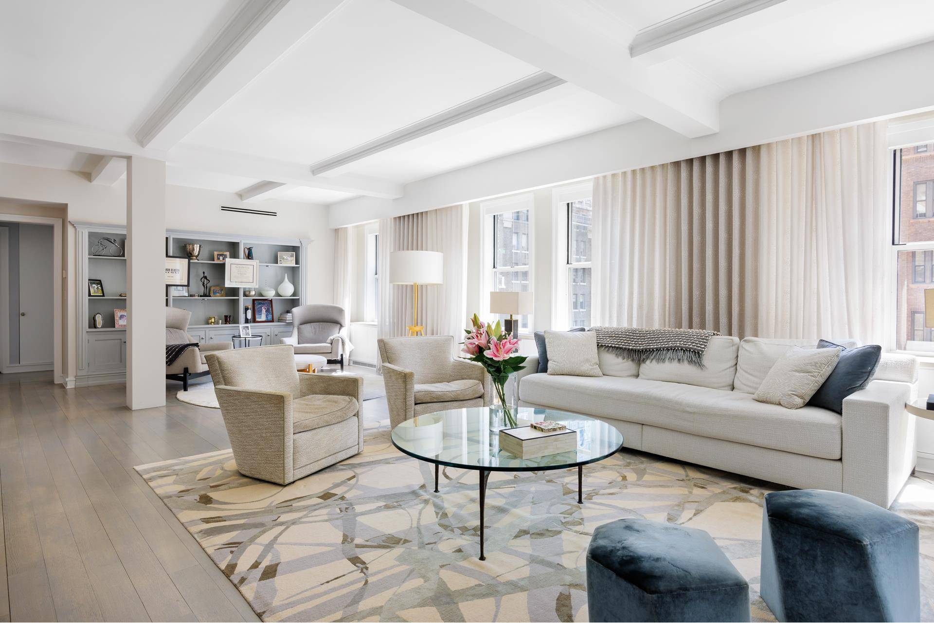 Stunning high floor, prewar condominium duplex perched over West End Avenue.