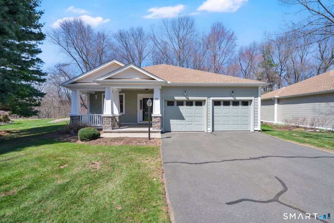PHENOMENAL LOCATION at the very end of a quiet CUL DE SAC neighborhood in highly sought after Adult 55 plus Community PODUNK RIDGE in South Windsor.