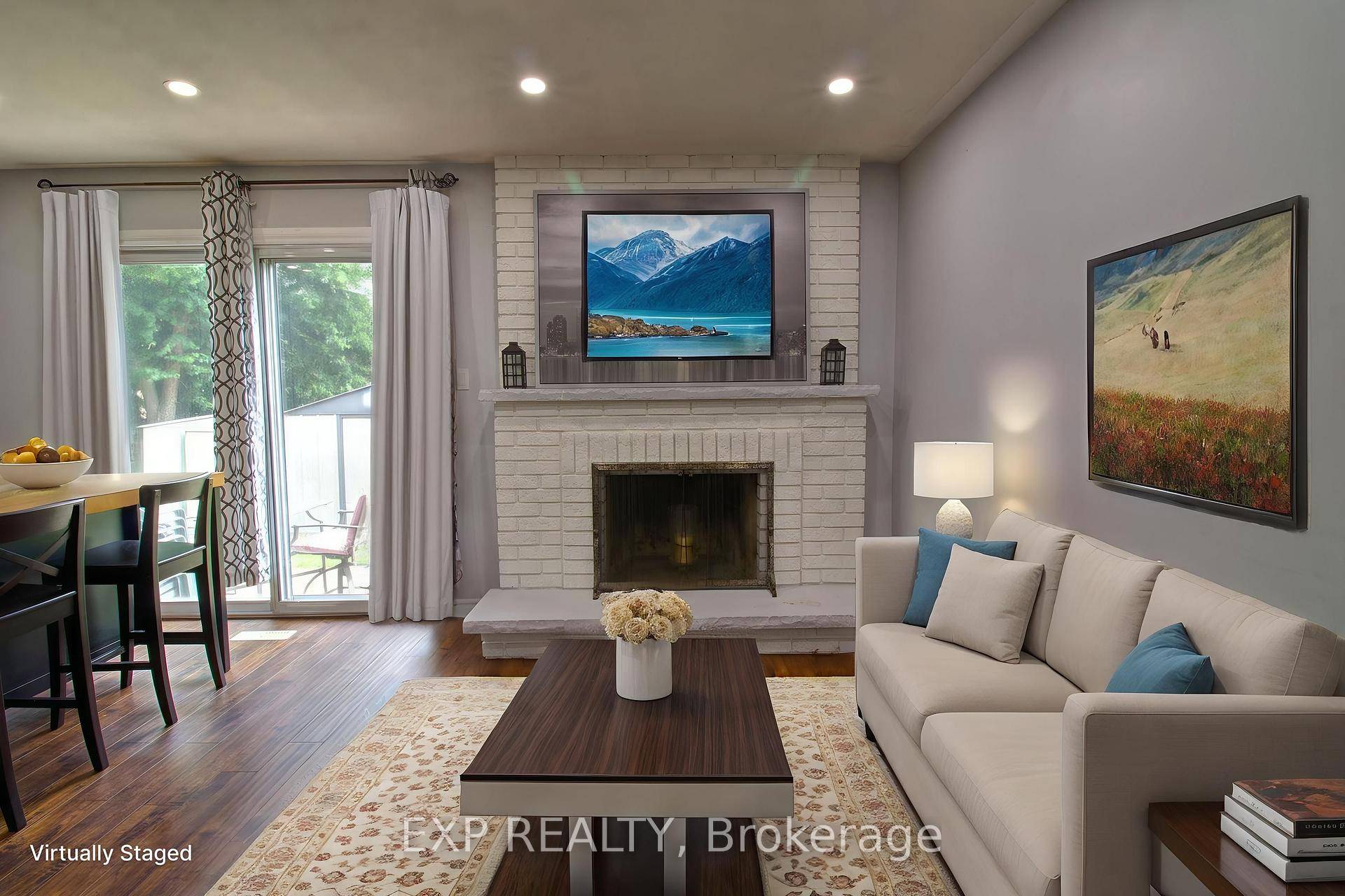 Step into this bright, updated two bedroom ground level unit on the lower second backsplit level, where full sized windows fill the space with natural light.