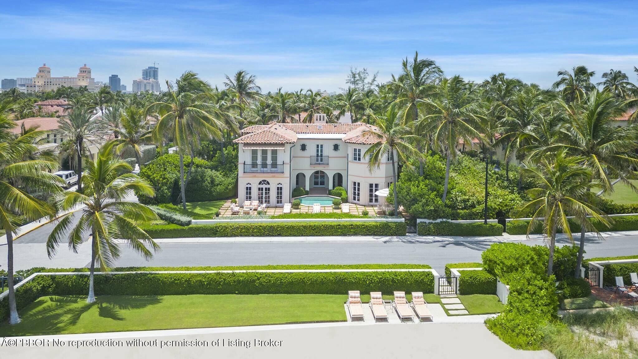 There are only 23 ocean front single family homes ''in town'' on the Island of Palm Beach.