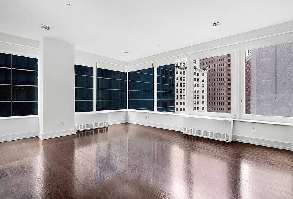 Large corner one bedroom unit at New York Plaza.