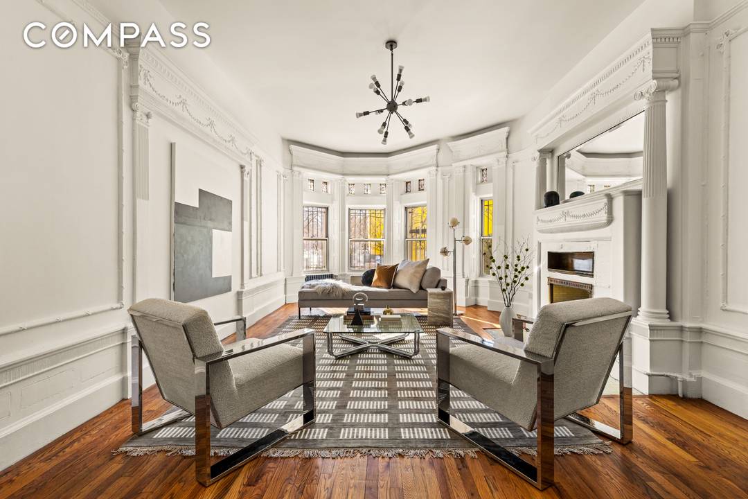 Introducing 859 St. Marks Avenue a truly majestic, south facing five story limestone mansion set on one of the most architecturally significant streets in the Crown Heights North Historic District.