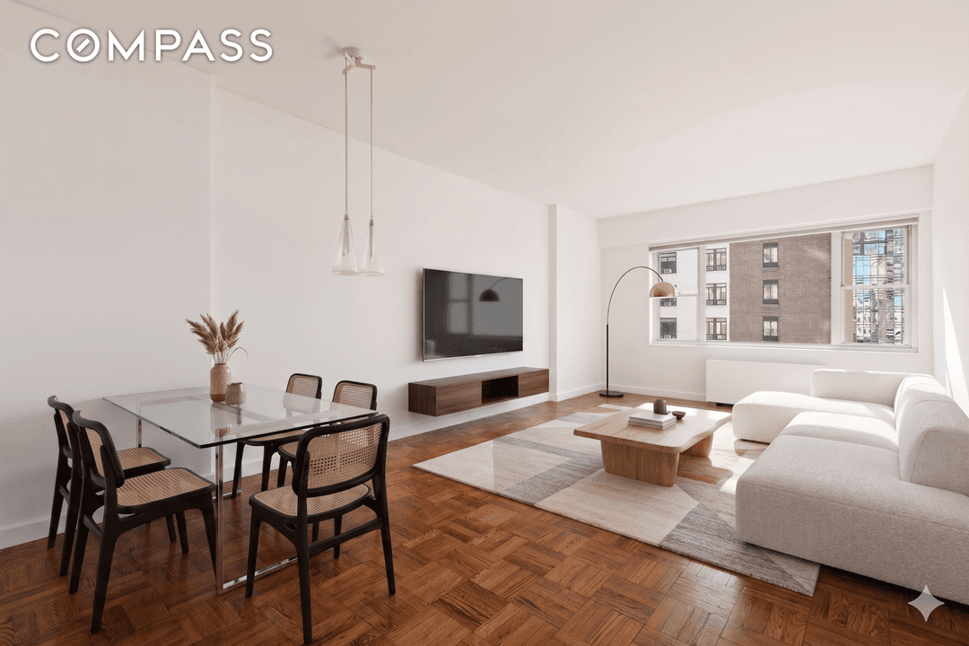 Perched on a high floor in the heart of Greenwich Village, Residence 14L is an oversized one bedroom, one bath condop offering open Eastern exposures and beautiful natural light throughout.