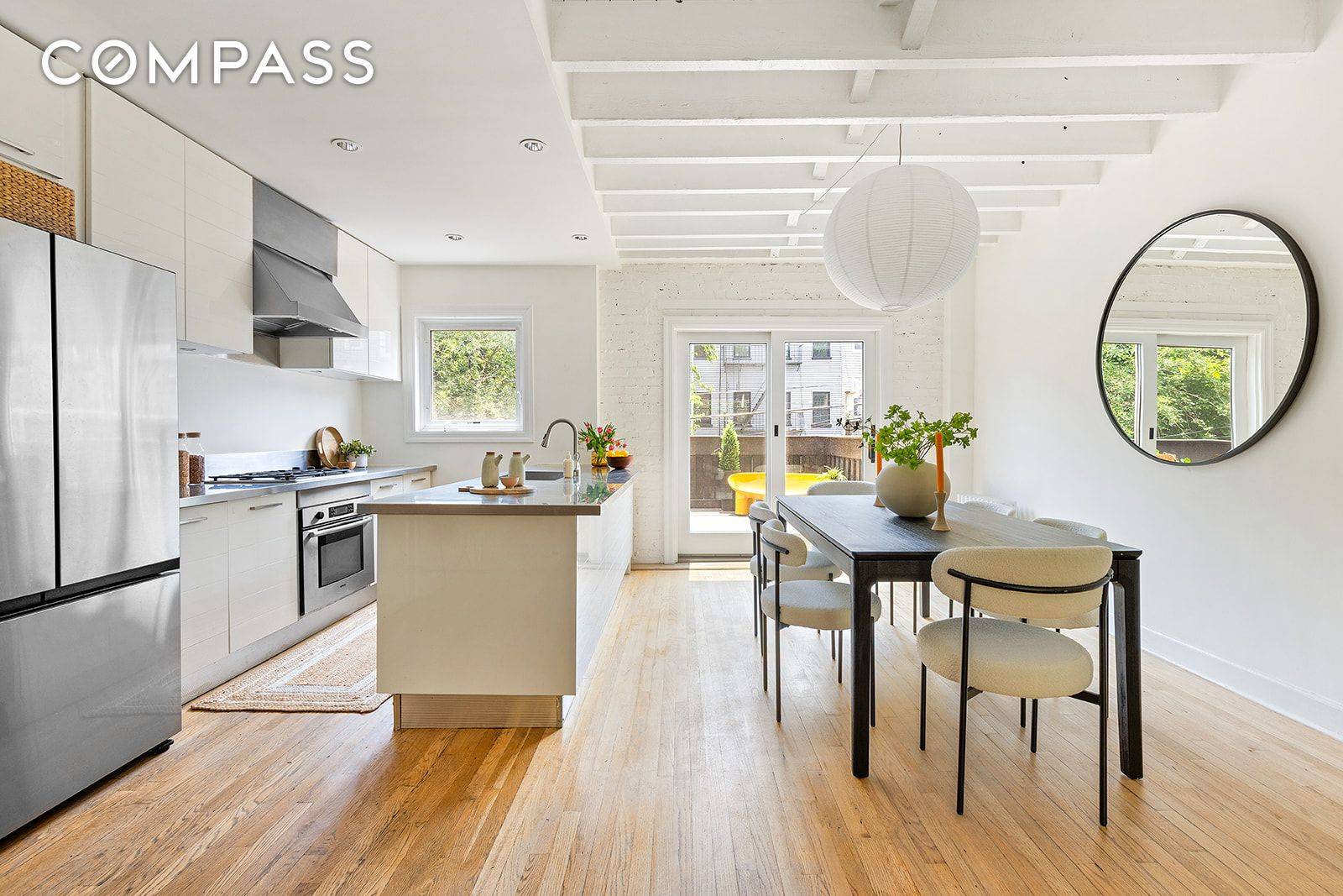 One of a Kind Parkside Townhouse in the Heart of Williamsburg Welcome to your private oasis directly across from Cooper Park an exceptional 1, 815 square foot townhouse that blends ...