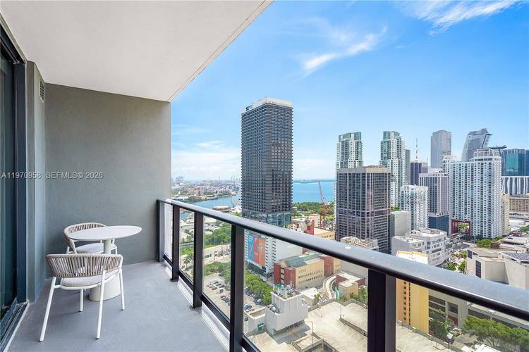 Enjoy modern Downtown Miami living in this beautifully turnkey furnished 1 bedroom apartment with stunning city and bay views.