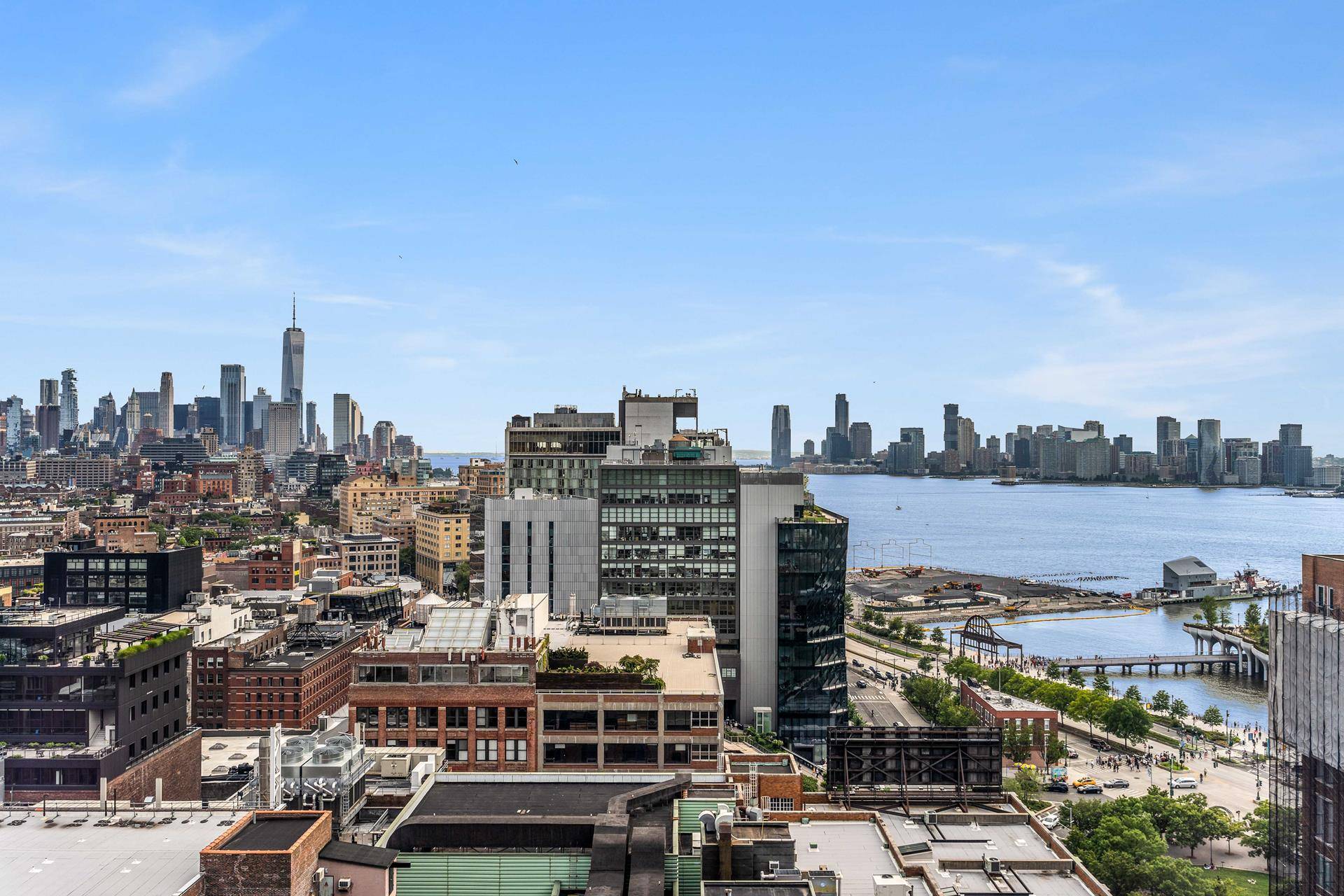 Apartment 1019 at The Caledonia is a light amp ; bright residence with oversized windows that offer views of the High Line and a partial view of the Hudson River.