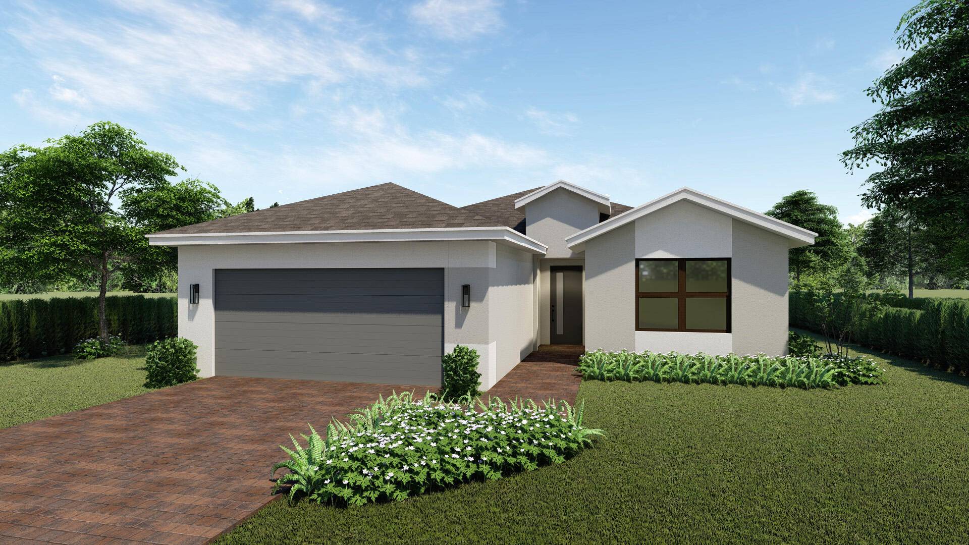 Avon Model offers 1, 641 sq ft, 3 beds, 2 baths, with a large lanai.
