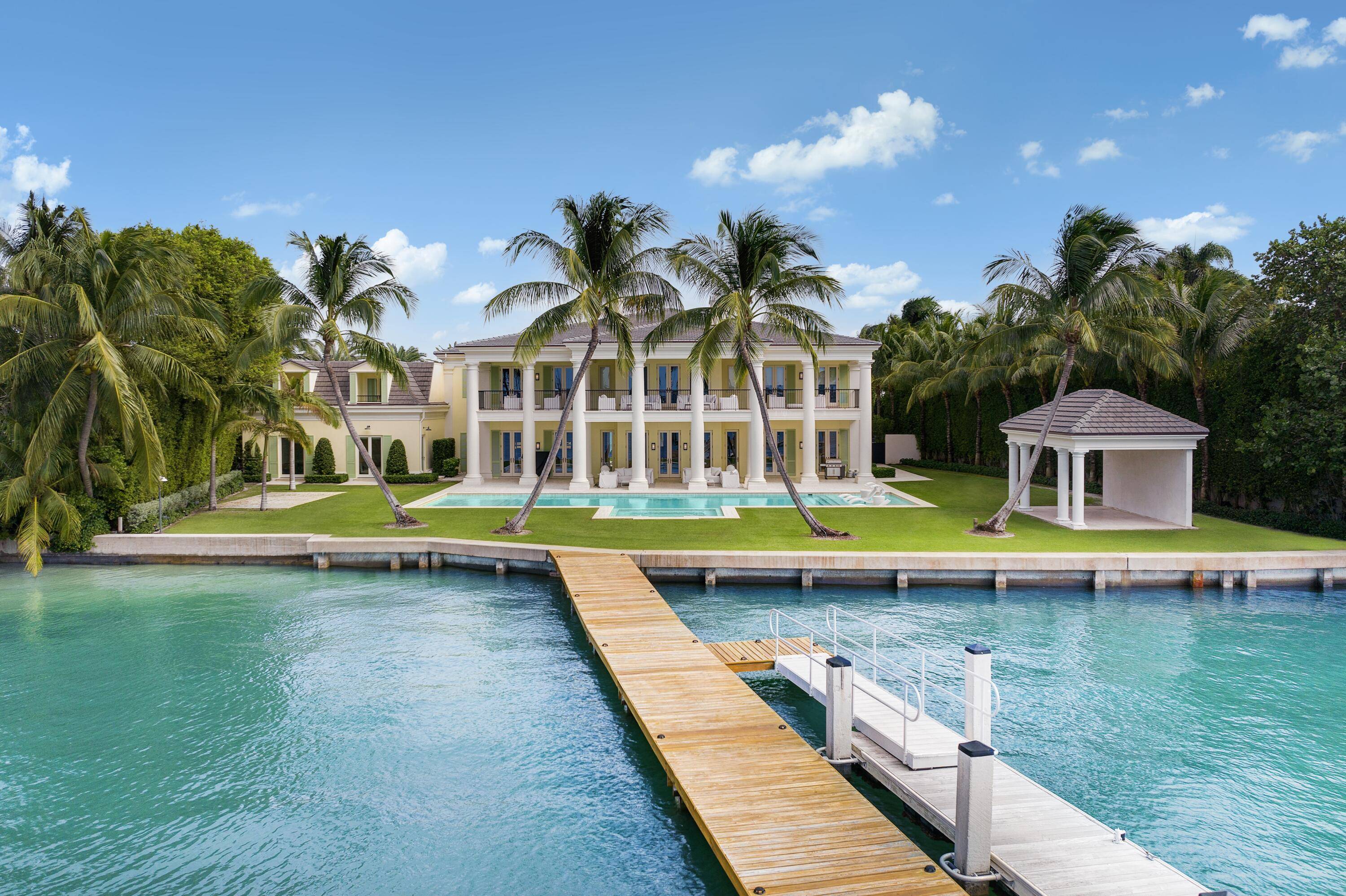 Welcome to 1460 N Lake Way, an immaculately renovated direct waterfront compound, just recently completed in 2024 and situated ideally on the coveted North End of Palm Beach Island.