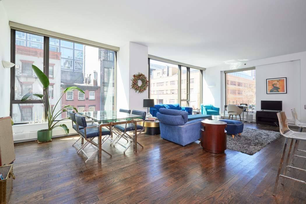 Located in Hudson Square, at the nexus of Soho, Tribeca and the West Village, this full service 2, 404 square foot condominium rental has an exceptional floorplan, three exposures west, ...