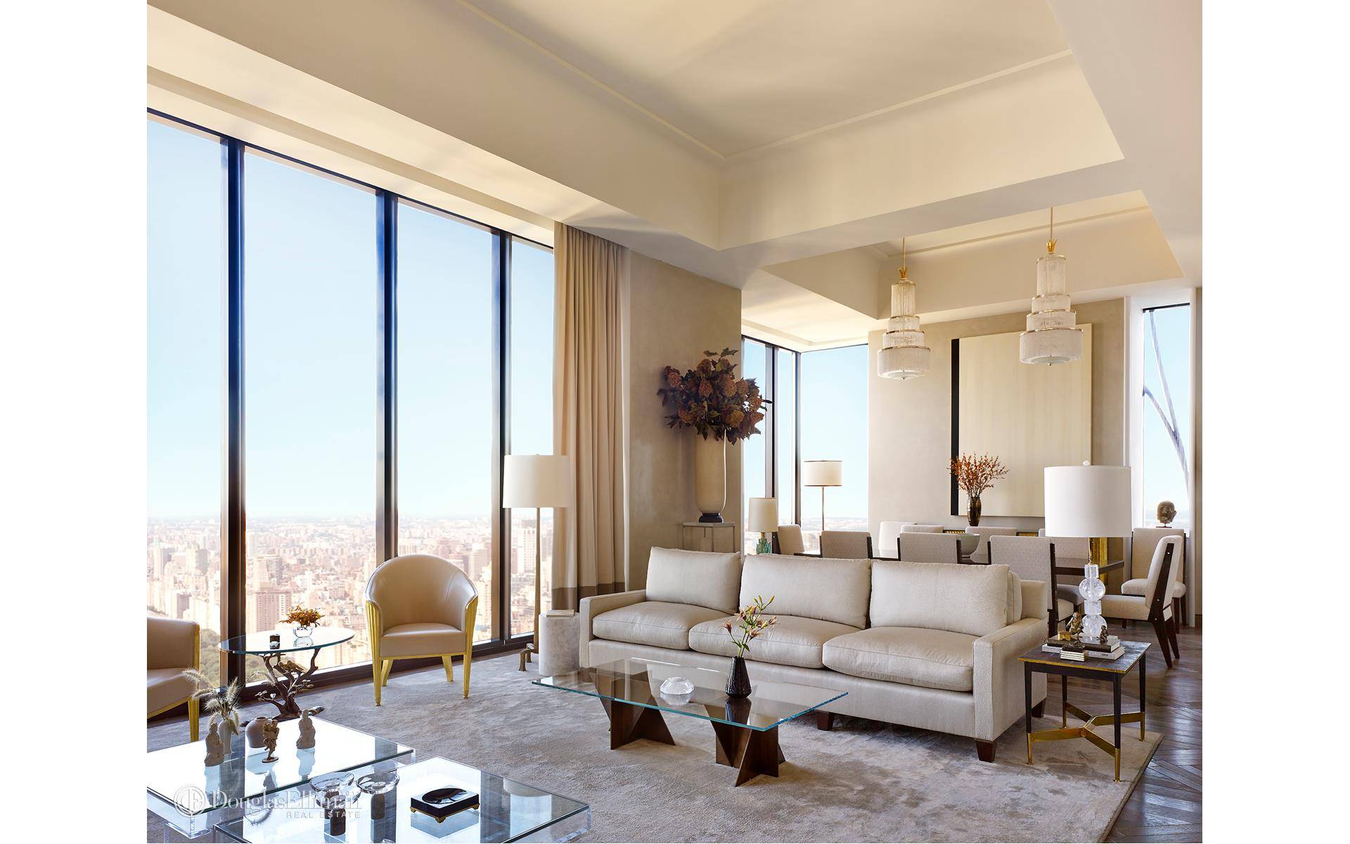 This graciously proportioned, full floor 4, 492 square foot Tower Residence with three bedrooms and three and a half bathrooms is designed for modern living on a grand scale.